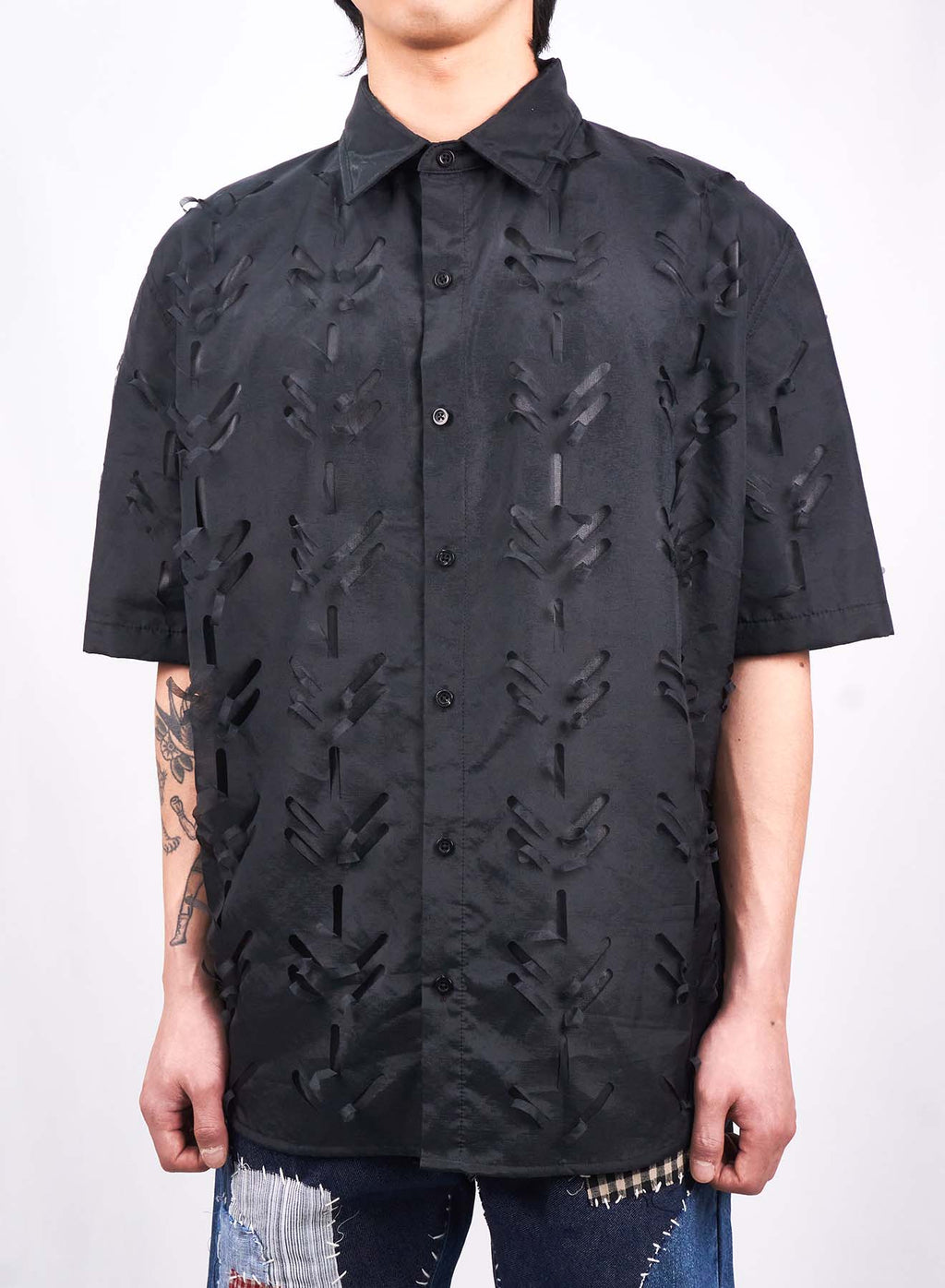 Juntae Kim - Layered Laser Slash Shirts (OC1) product image 4 | TRAB K-Fashion Australia
