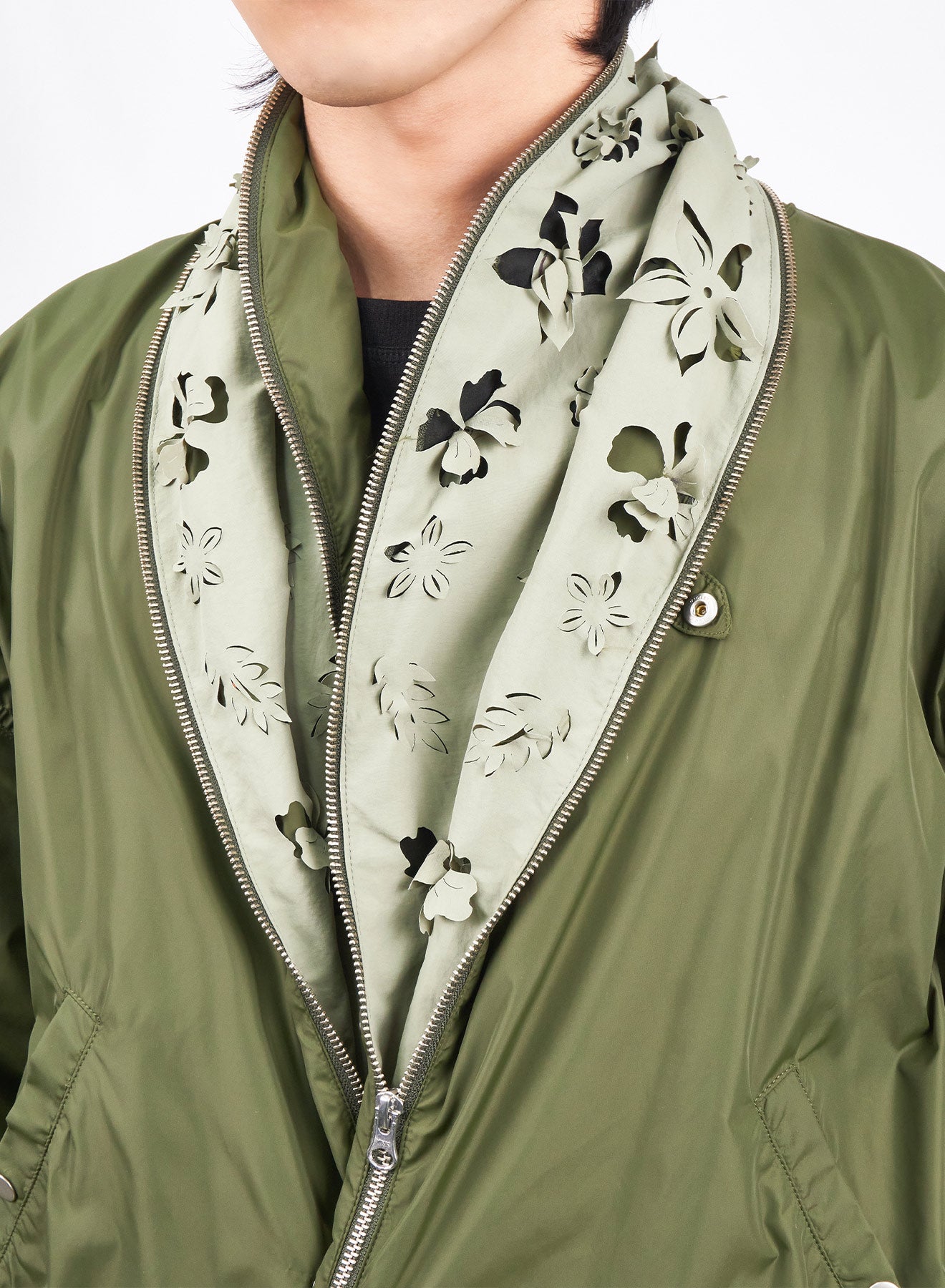 Juntae Kim - Laser-Slashed Bomber Jacket (OC1) product image 7 | TRAB K-Fashion Australia