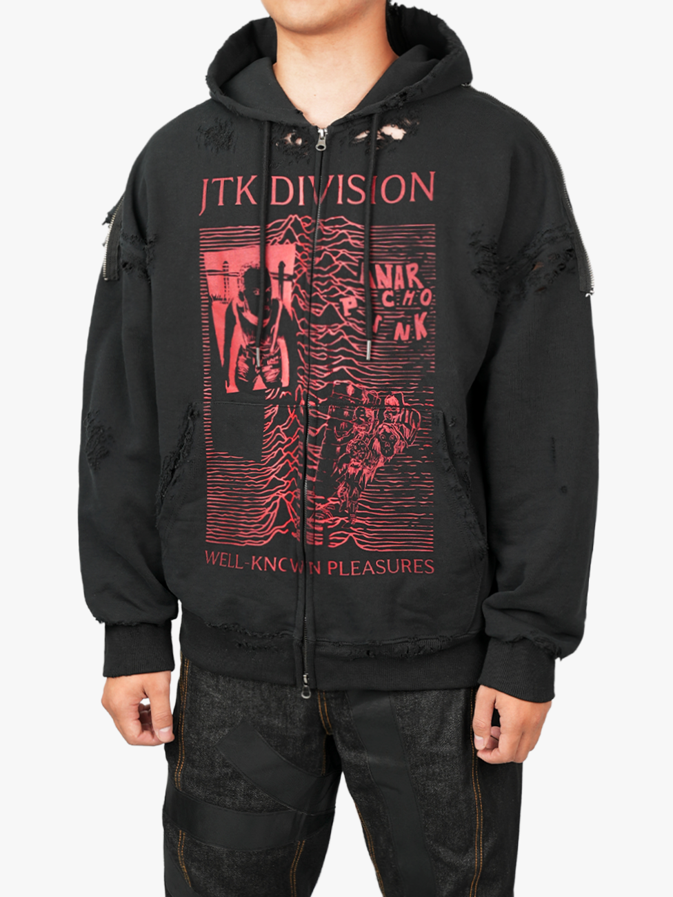 Juntae Kim - 'Jtk Division' Zip-Up Hoodie (OC1) product image 4 | TRAB K-Fashion Australia