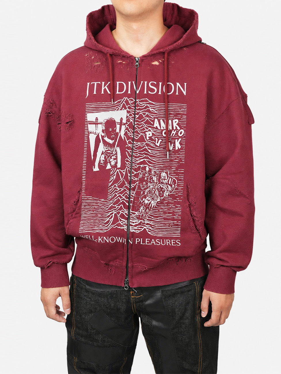 Juntae Kim - 'Jtk Division' Zip-Up Hoodie (OC2) product image 4 | TRAB K-Fashion Australia