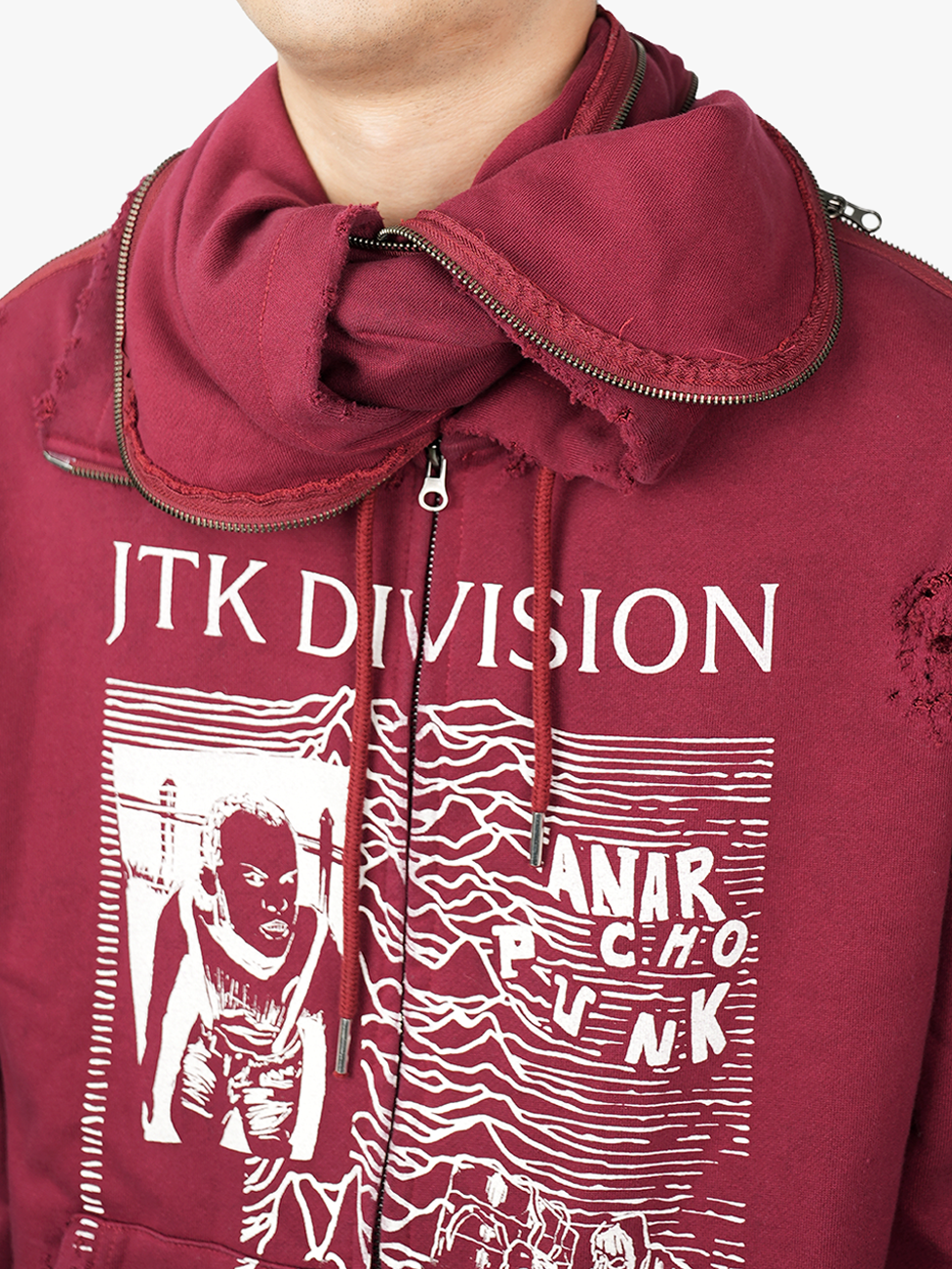 Juntae Kim - 'Jtk Division' Zip-Up Hoodie (OC2) product image 7 | TRAB K-Fashion Australia