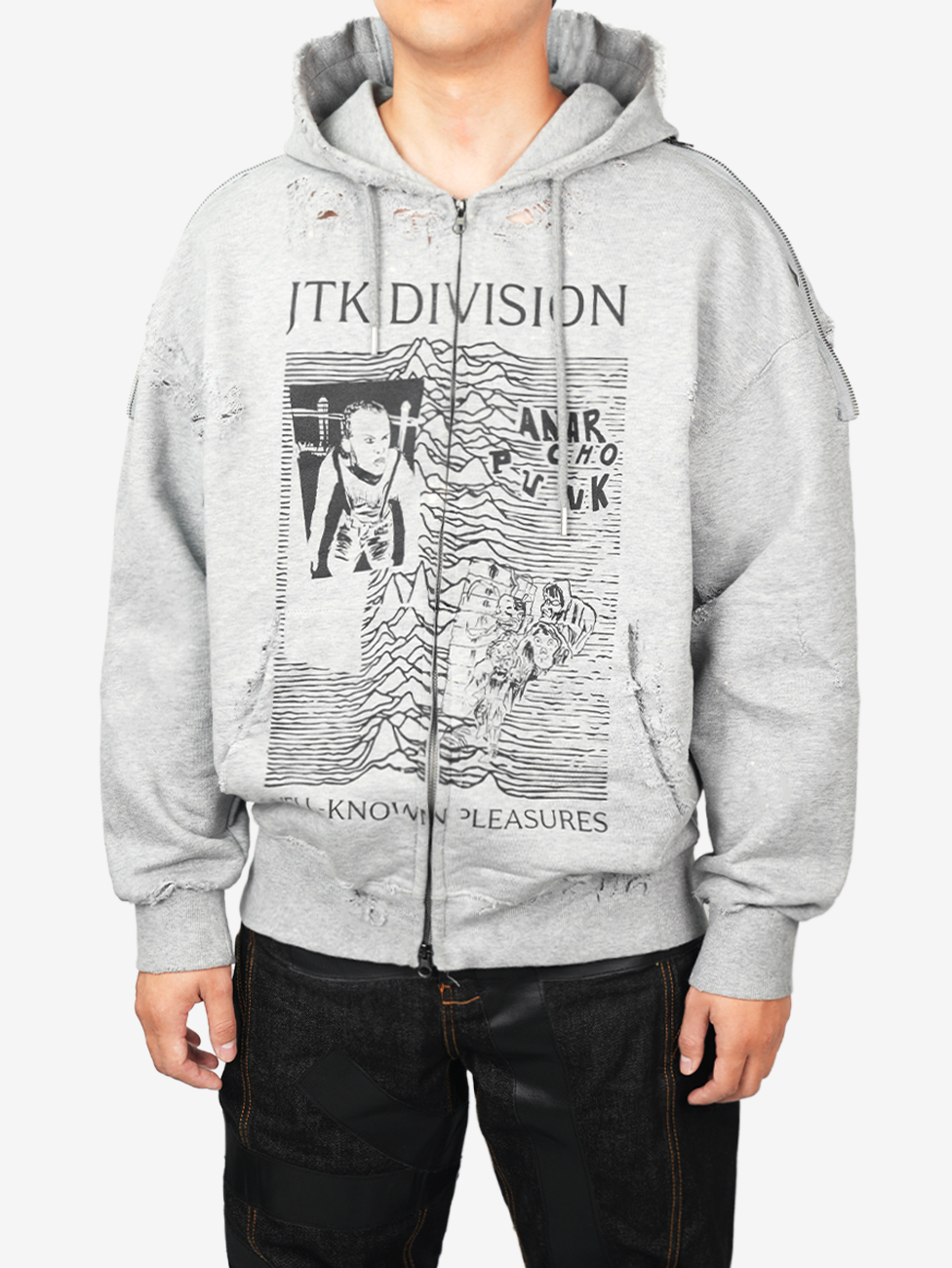 Juntae Kim - 'Jtk Division' Zip-Up Hoodie (OC3) product image 4 | TRAB K-Fashion Australia