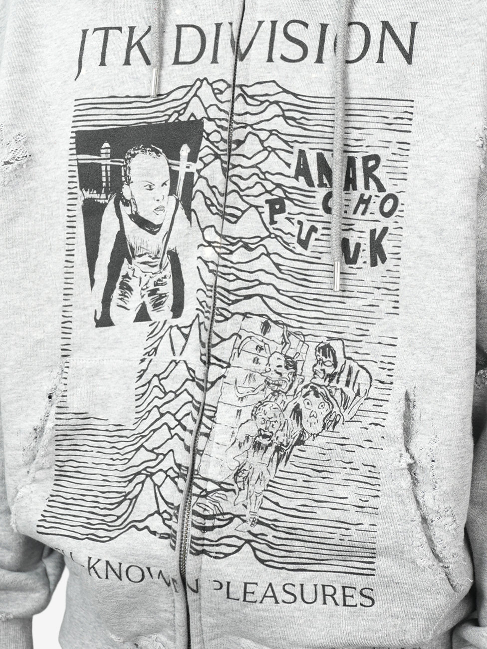 Juntae Kim - 'Jtk Division' Zip-Up Hoodie (OC3) product image 6 | TRAB K-Fashion Australia
