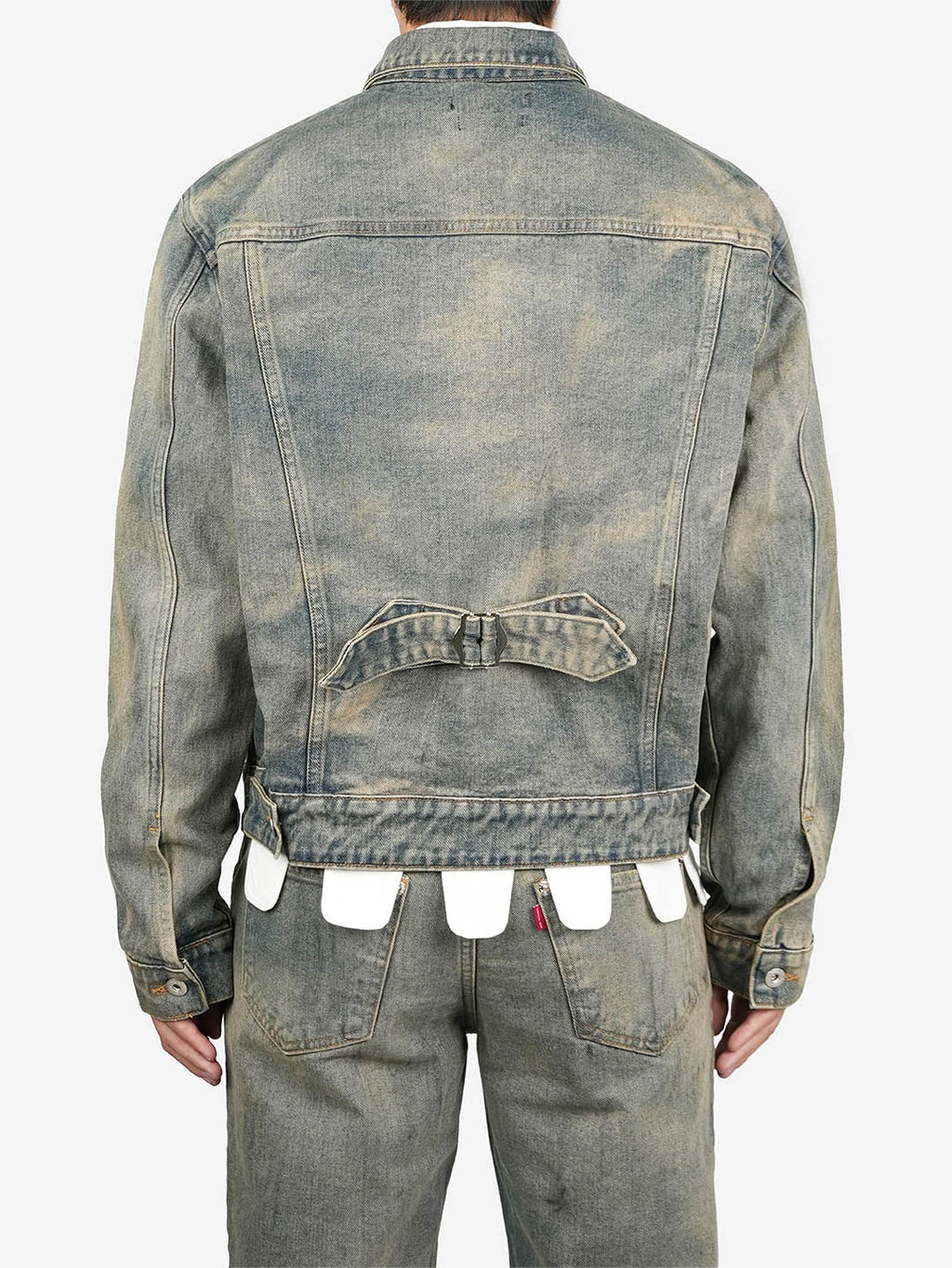 Juntae Kim - Gathered Denim Jacket (OC2) product image 4 | TRAB K-Fashion Australia