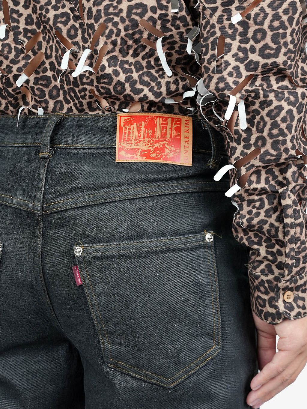 Juntae Kim - Gathered Denim Trousers (OC1) product image 7 | TRAB K-Fashion Australia