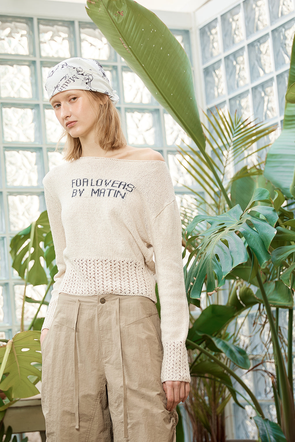 Matin Kim - For Lovers Punching Point Pullover (Ivory) product image 11 | TRAB K-Fashion Australia