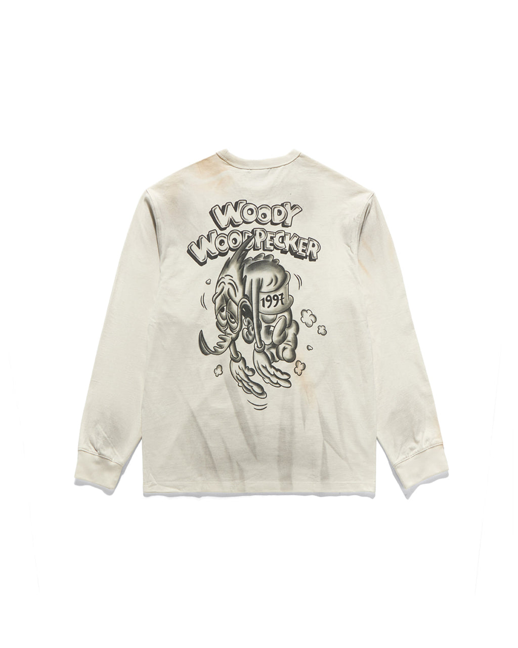 Eastlogue - Weakened Woody Printing L.s T-shirts (Cream) product image 2 | TRAB K-Fashion Australia