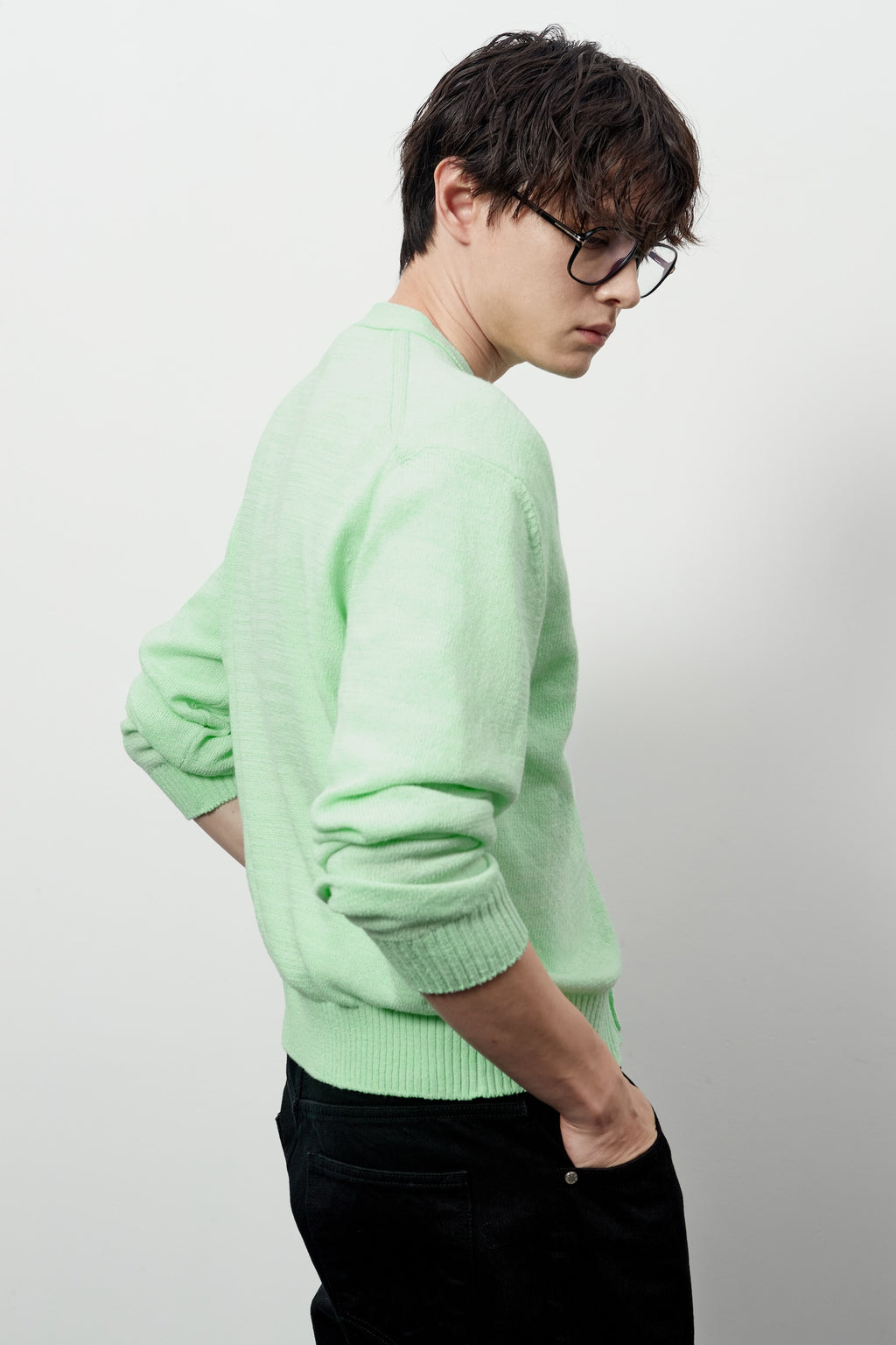 Stu - V- Neck Light Cardigan (Mint) product image 15 | TRAB K-Fashion Australia