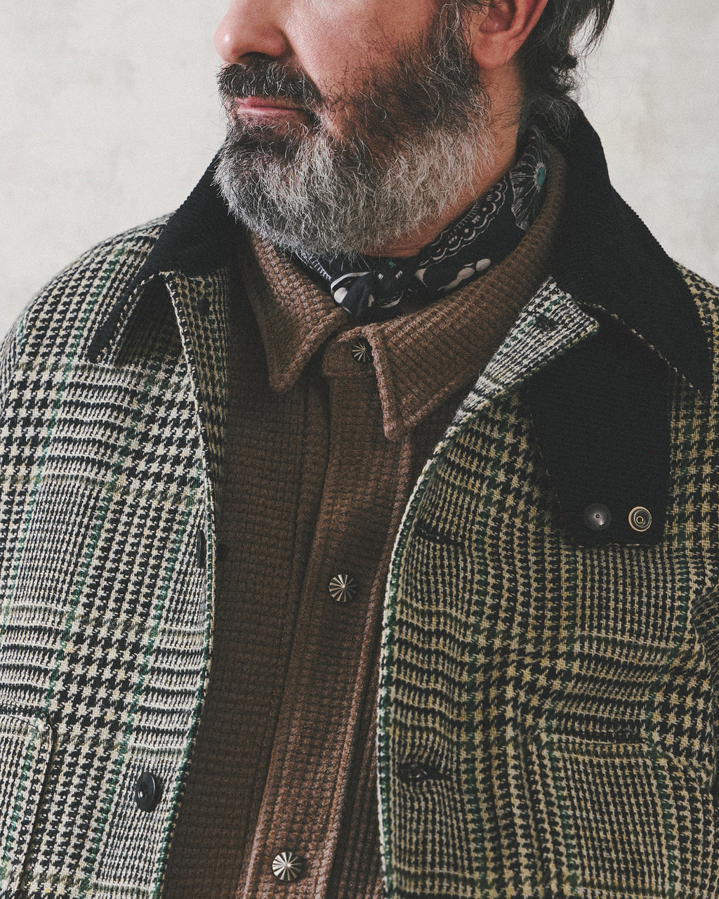 Eastlogue - Folkman Hunting Jumper (Black & Beige Wool Check) product image 3 | TRAB K-Fashion Australia