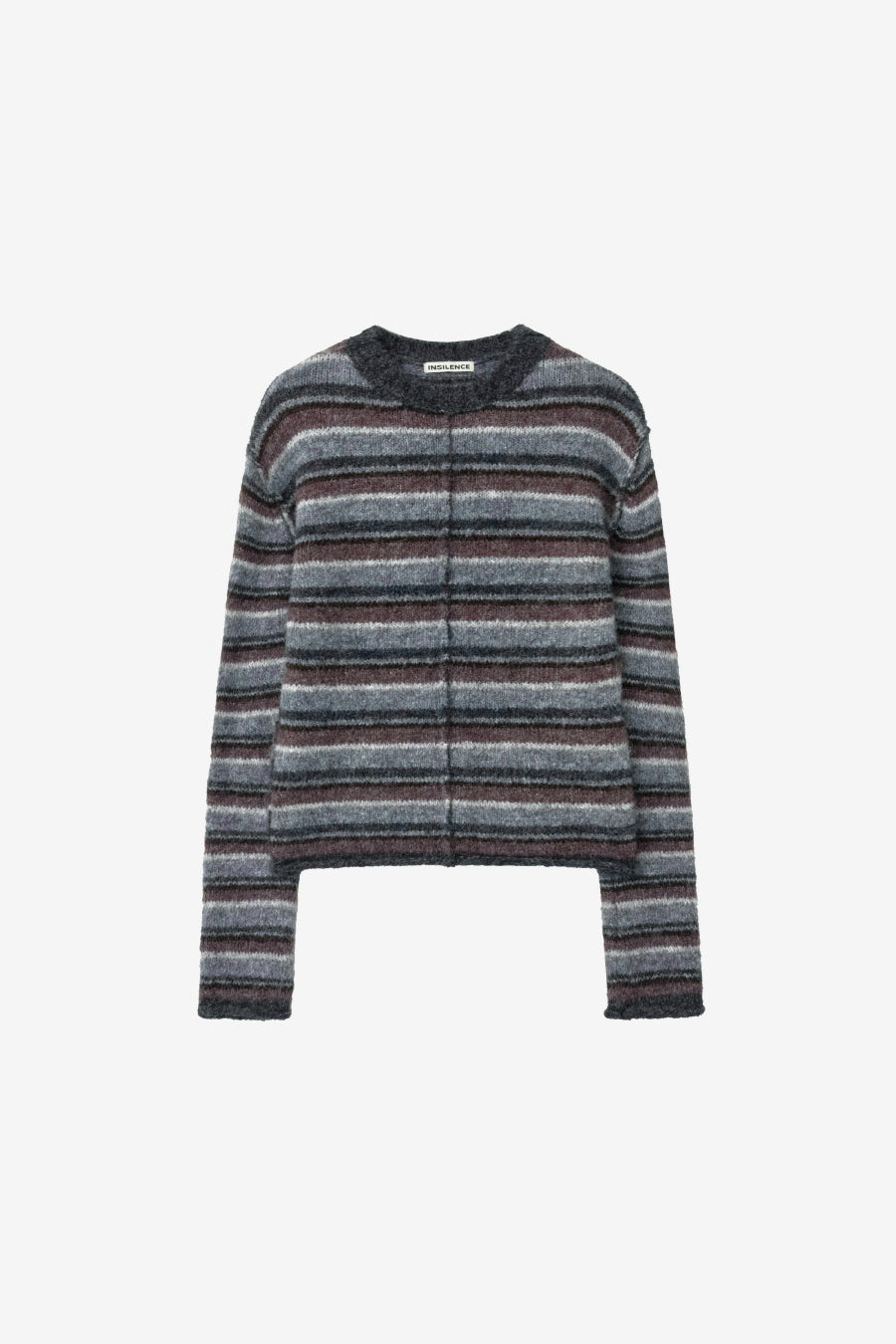 Insilence - Hairy Stripe Pullover (Grey Multi) product image 7 | TRAB K-Fashion Australia