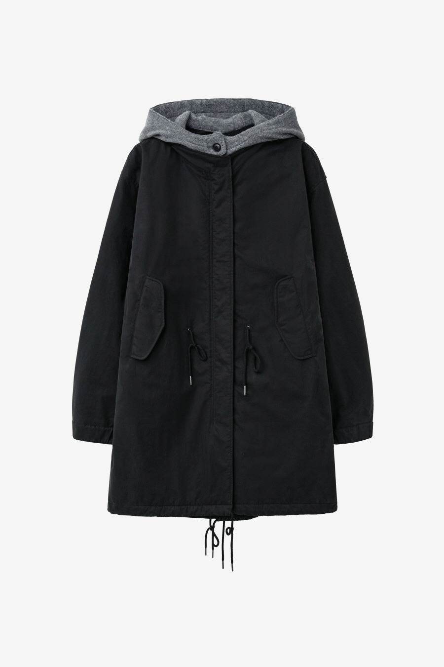 Insilence - M65 Padded Hood Parka (Washed Black) product image 7 | TRAB K-Fashion Australia
