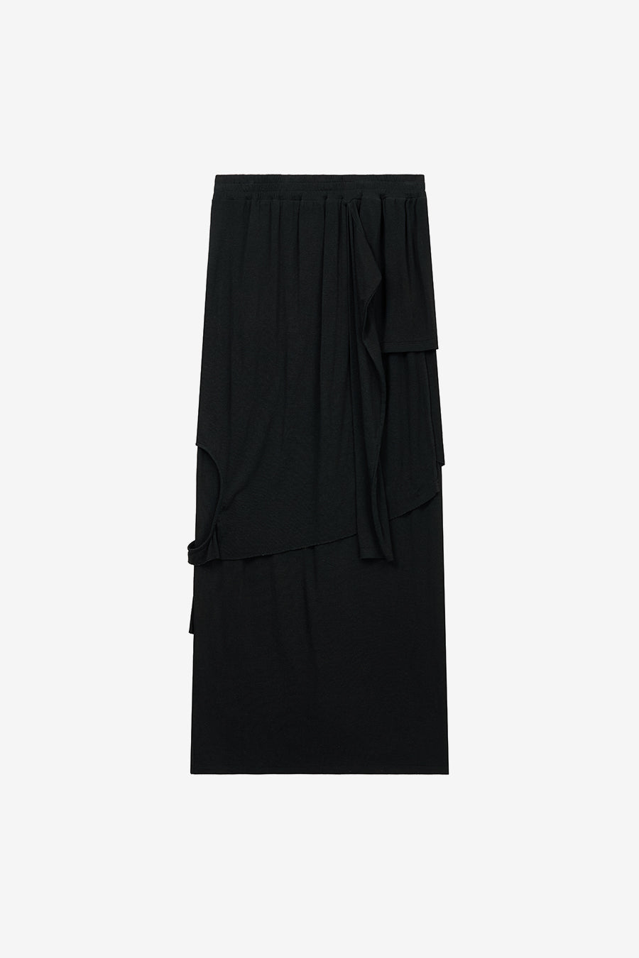 Insilence - 3-Layer Maxi Skirt (Black) product image 9 | TRAB K-Fashion Australia