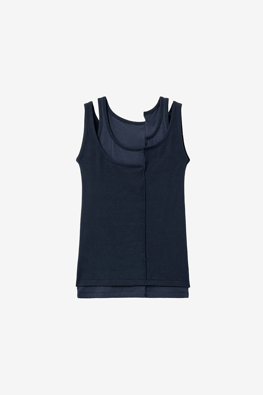 Insilence - Unbalanced Layer Sleeveless (Navy) product image 7 | TRAB K-Fashion Australia