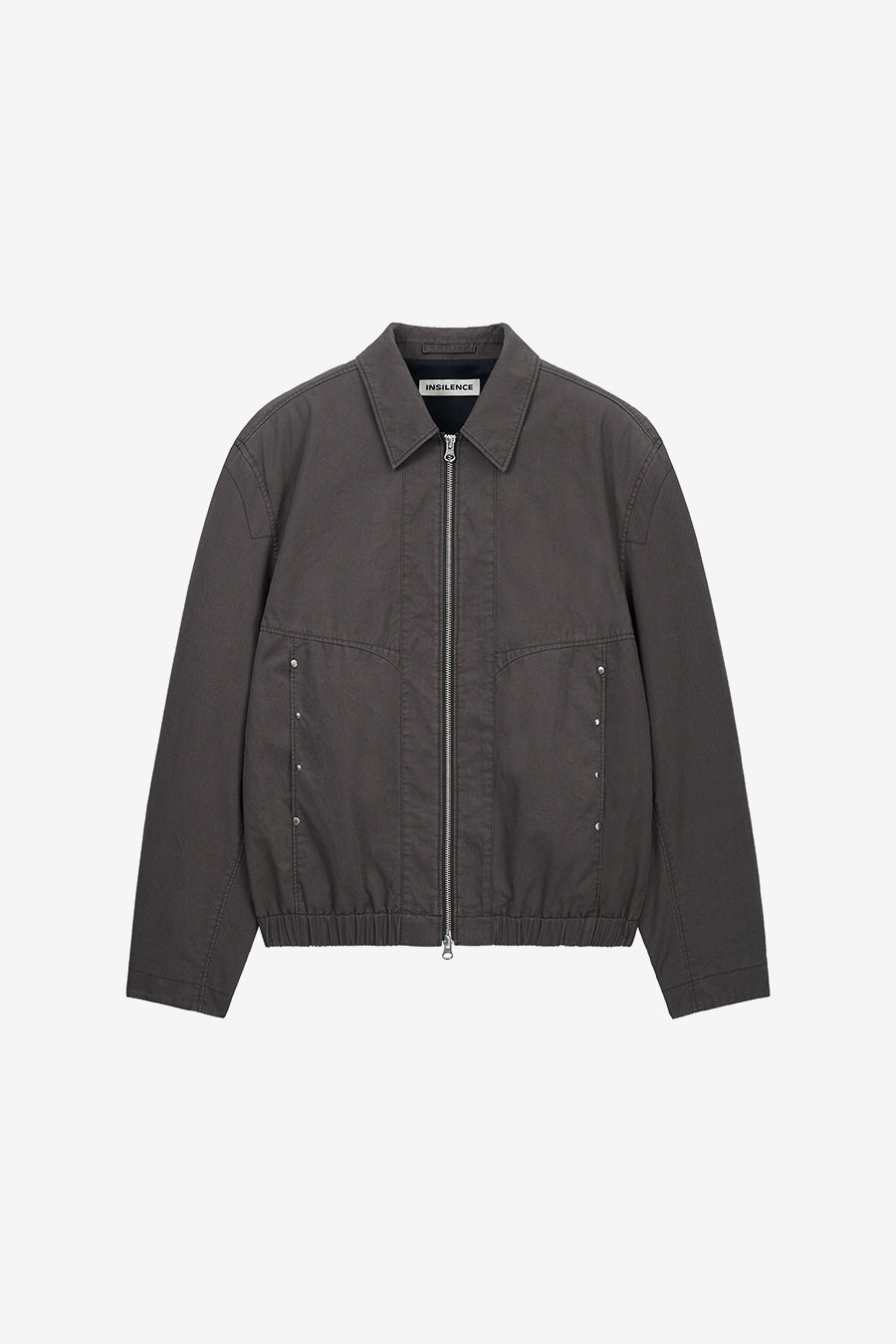 Insilence - Stud Cotton Blouson (Brown) product image 7 | TRAB K-Fashion Australia