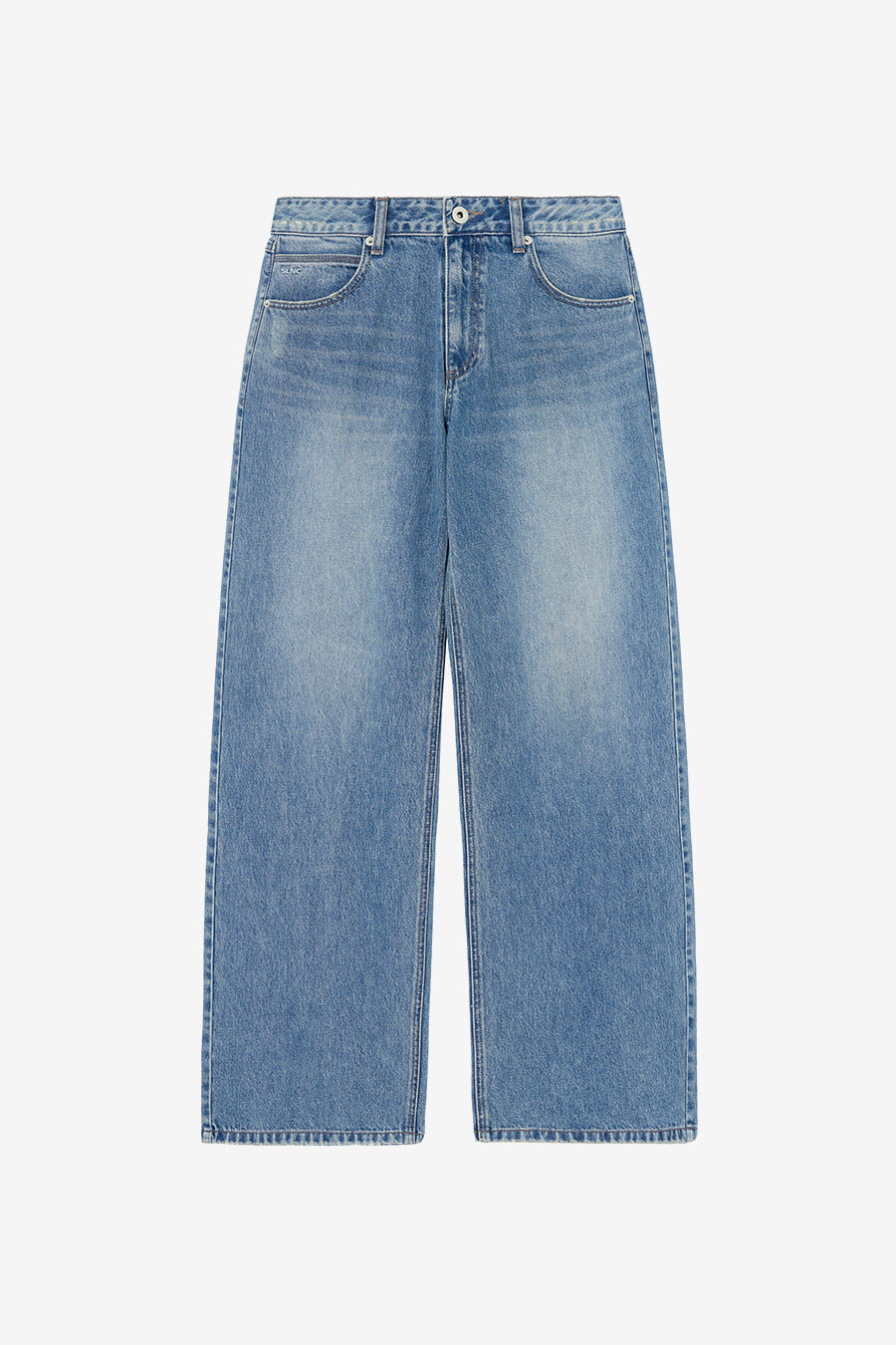 Insilence - Low-Waist Wide Jeans (Blue) product image 7 | TRAB K-Fashion Australia