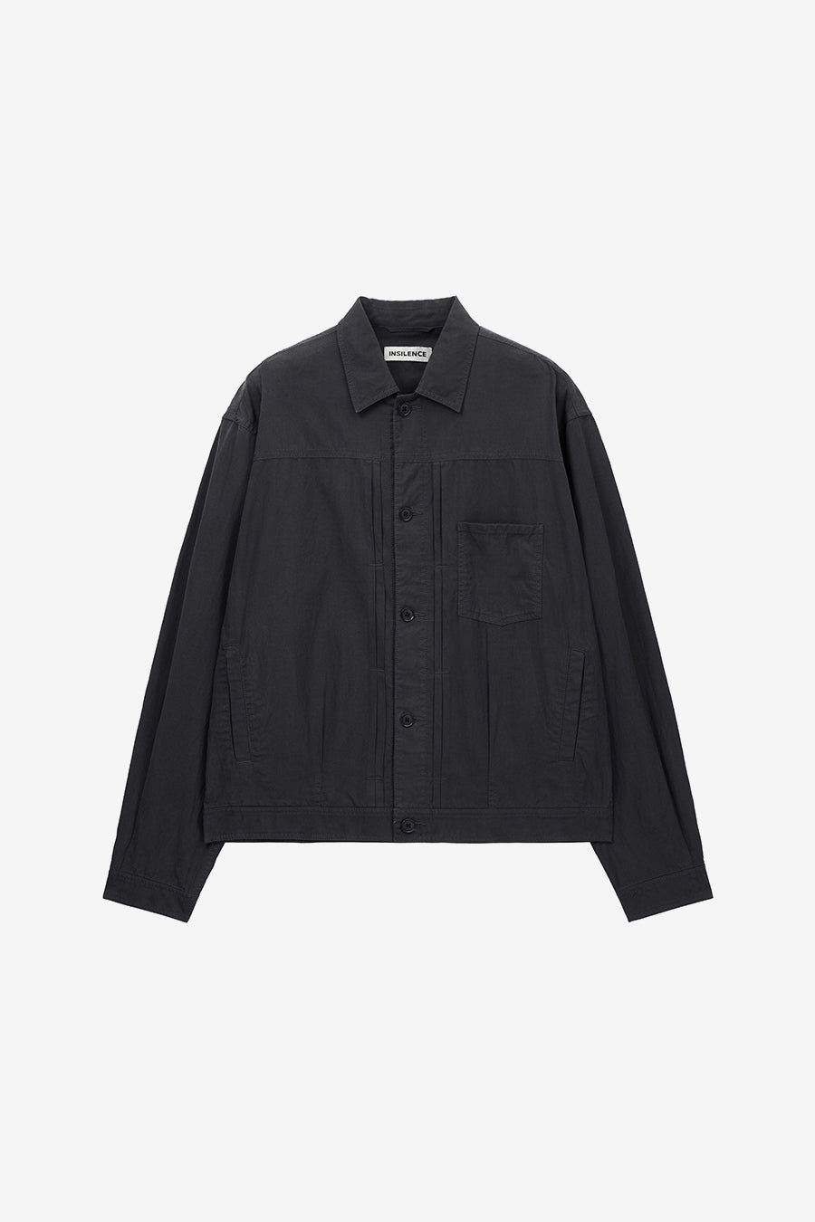 Insilence - Garment-Dyed Tencel Jean Jacket (Washed Black) product image 7 | TRAB K-Fashion Australia