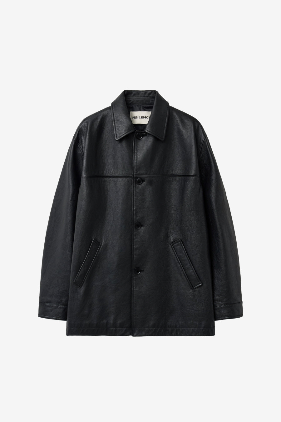 Insilence - Calf Skin CarCoat (Black) product image 7 | TRAB K-Fashion Australia