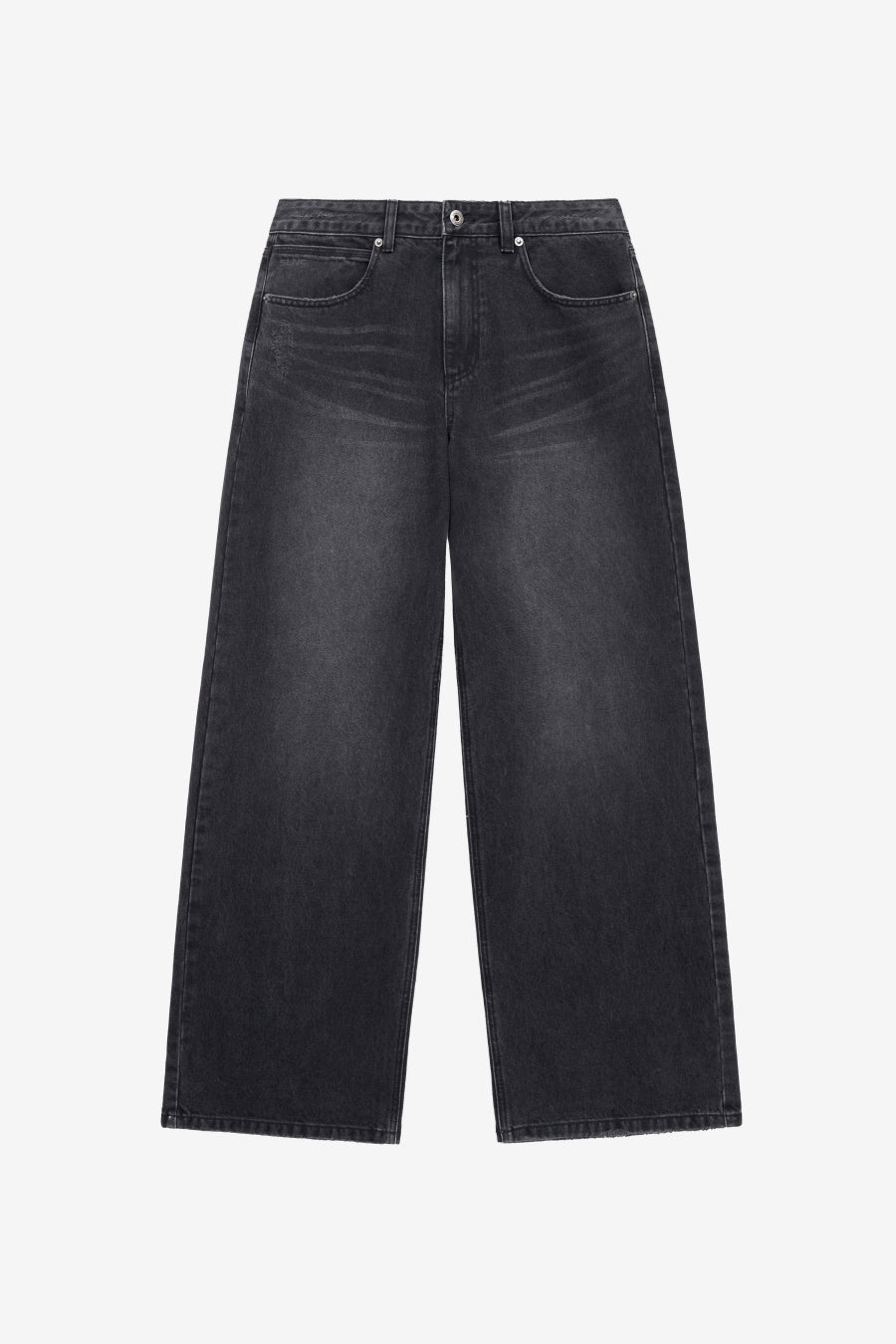 Insilence - Low Waist Wide Jeans (Washed Black) product image 7 | TRAB K-Fashion Australia