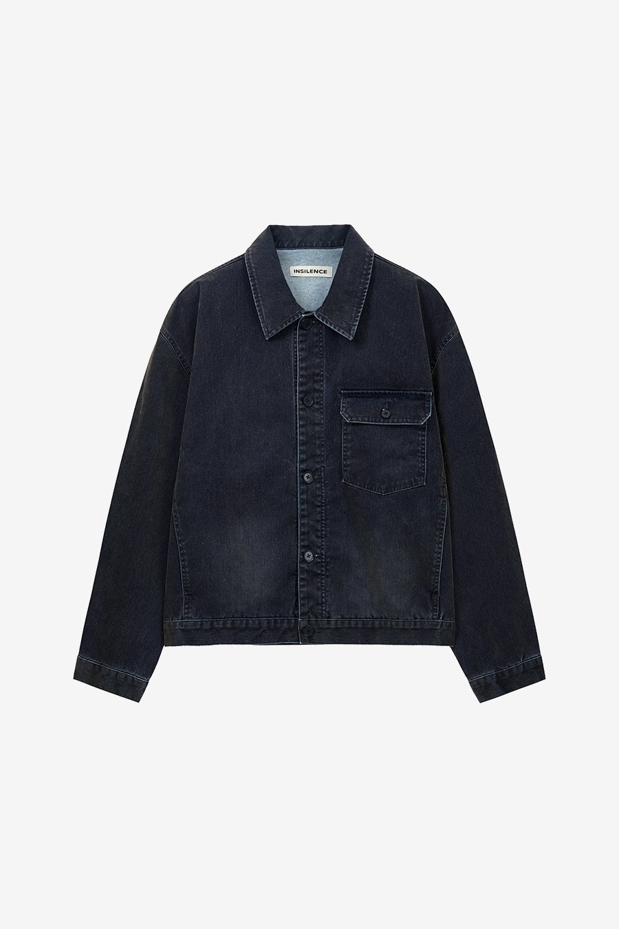 Insilence - Velvet Denim Engineer Jacket (Black) product image 7 | TRAB K-Fashion Australia