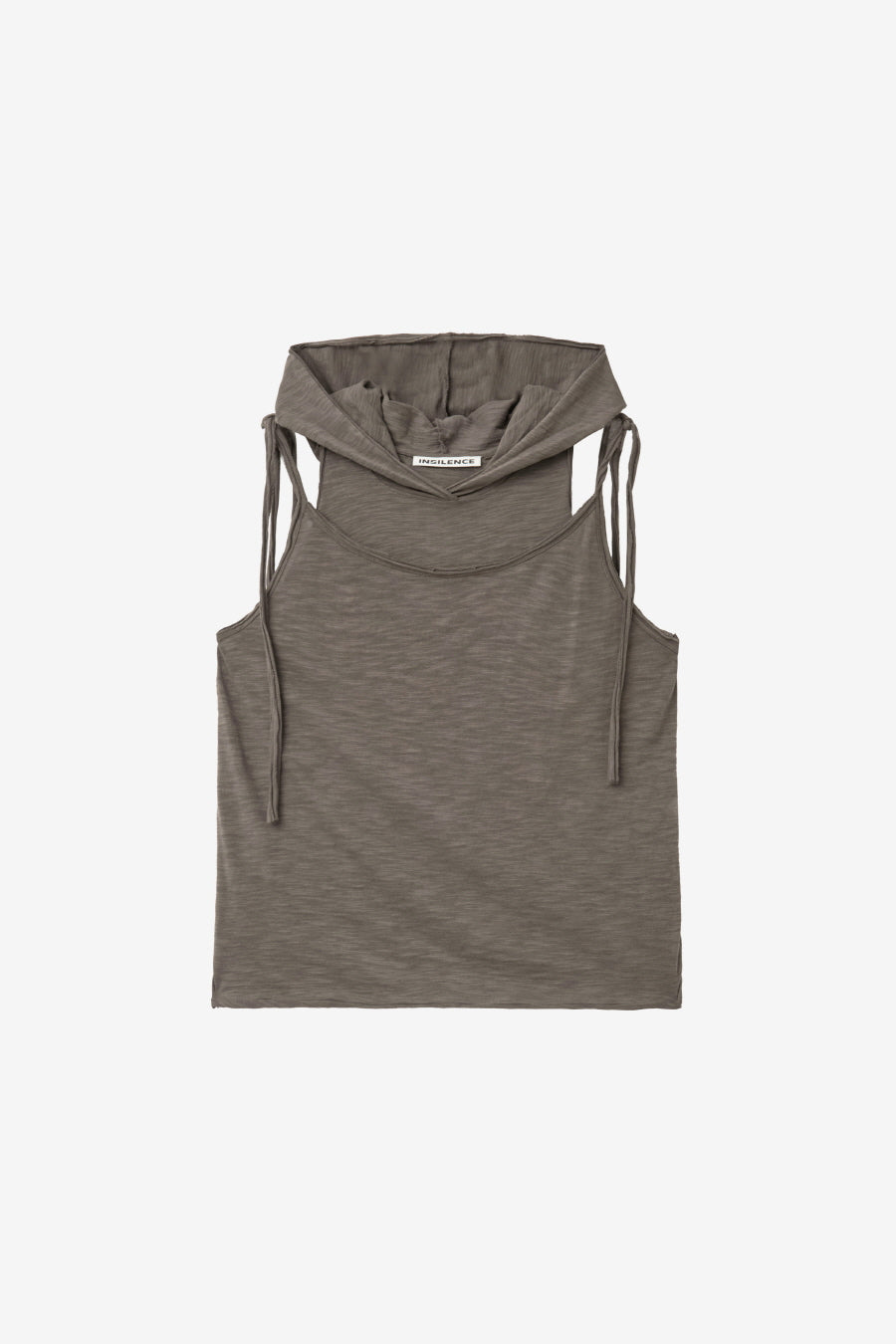 Insilence - Layered Hoodie Sleeveless (Khaki Brown) product image 7 | TRAB K-Fashion Australia