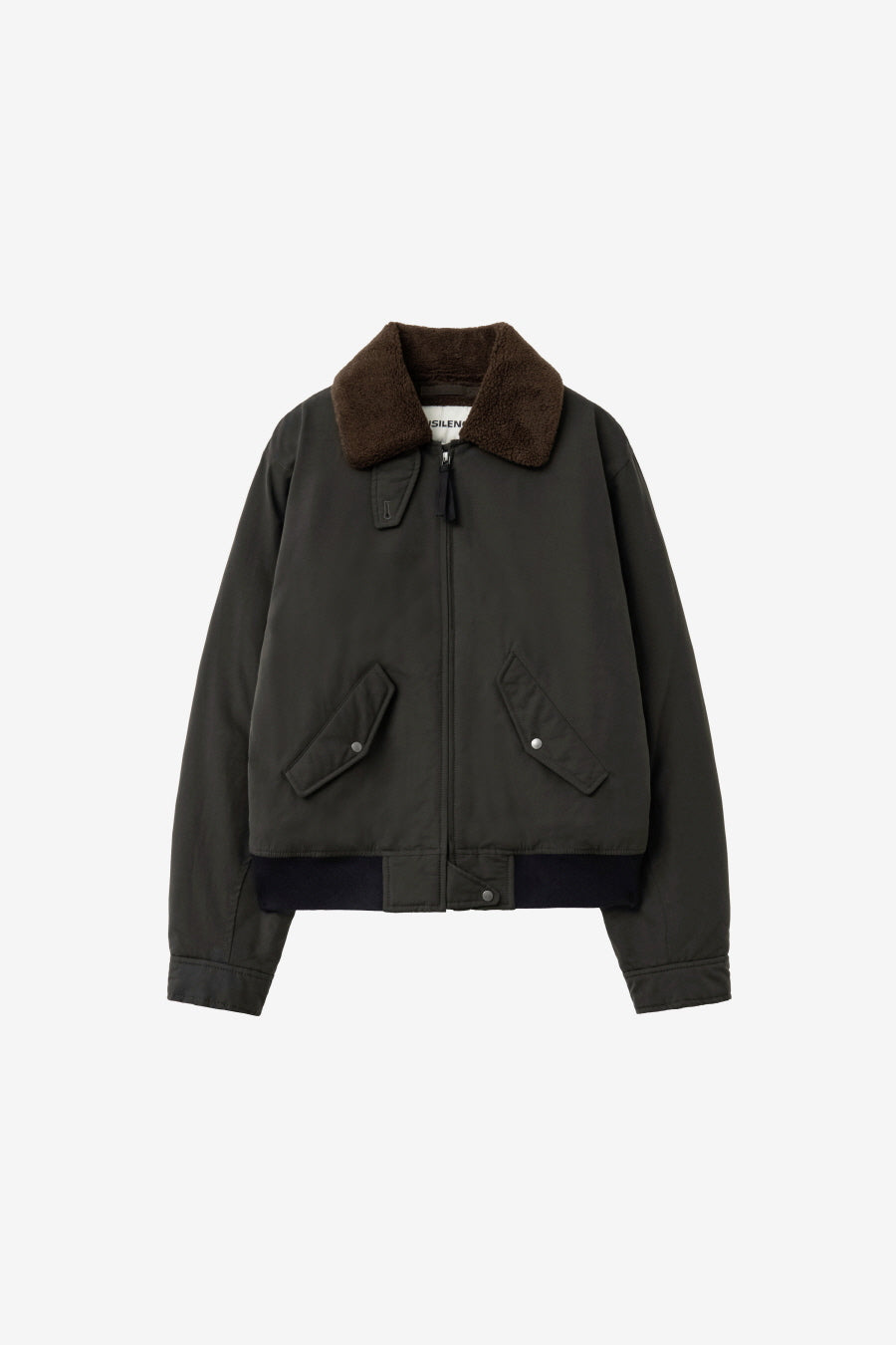 Insilence - W Washed Cotton Shearling Jacket (Khaki) product image 7 | TRAB K-Fashion Australia