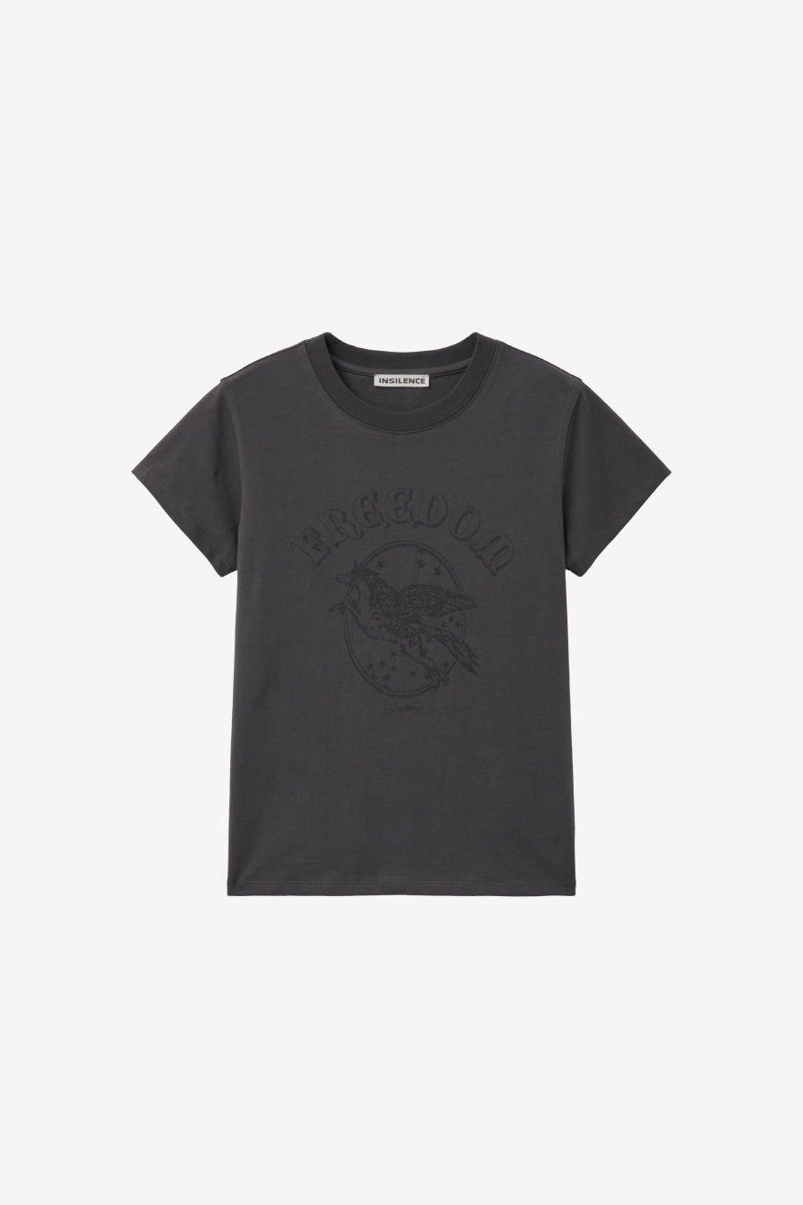 Insilence - Freedom Graphic T-shirt (Charcoal) product image 7 | TRAB K-Fashion Australia