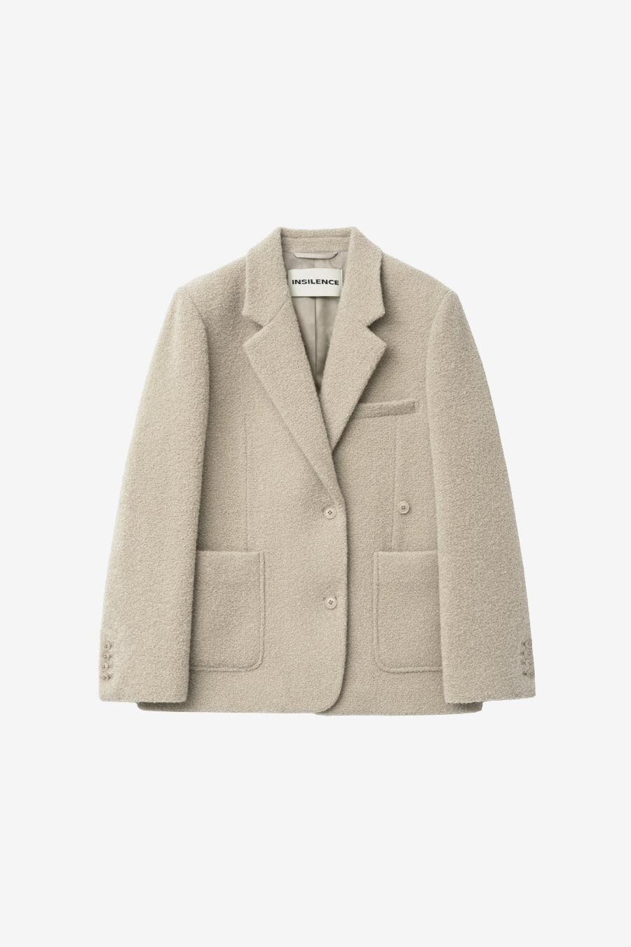 Insilence - Boucle Two-Way Jacket (Beige) product image 7 | TRAB K-Fashion Australia