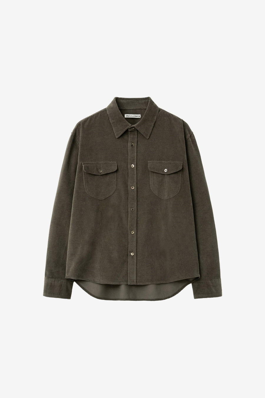 Insilence - Corduroy Two-Pocket Shirt (Brown) product image 7 | TRAB K-Fashion Australia
