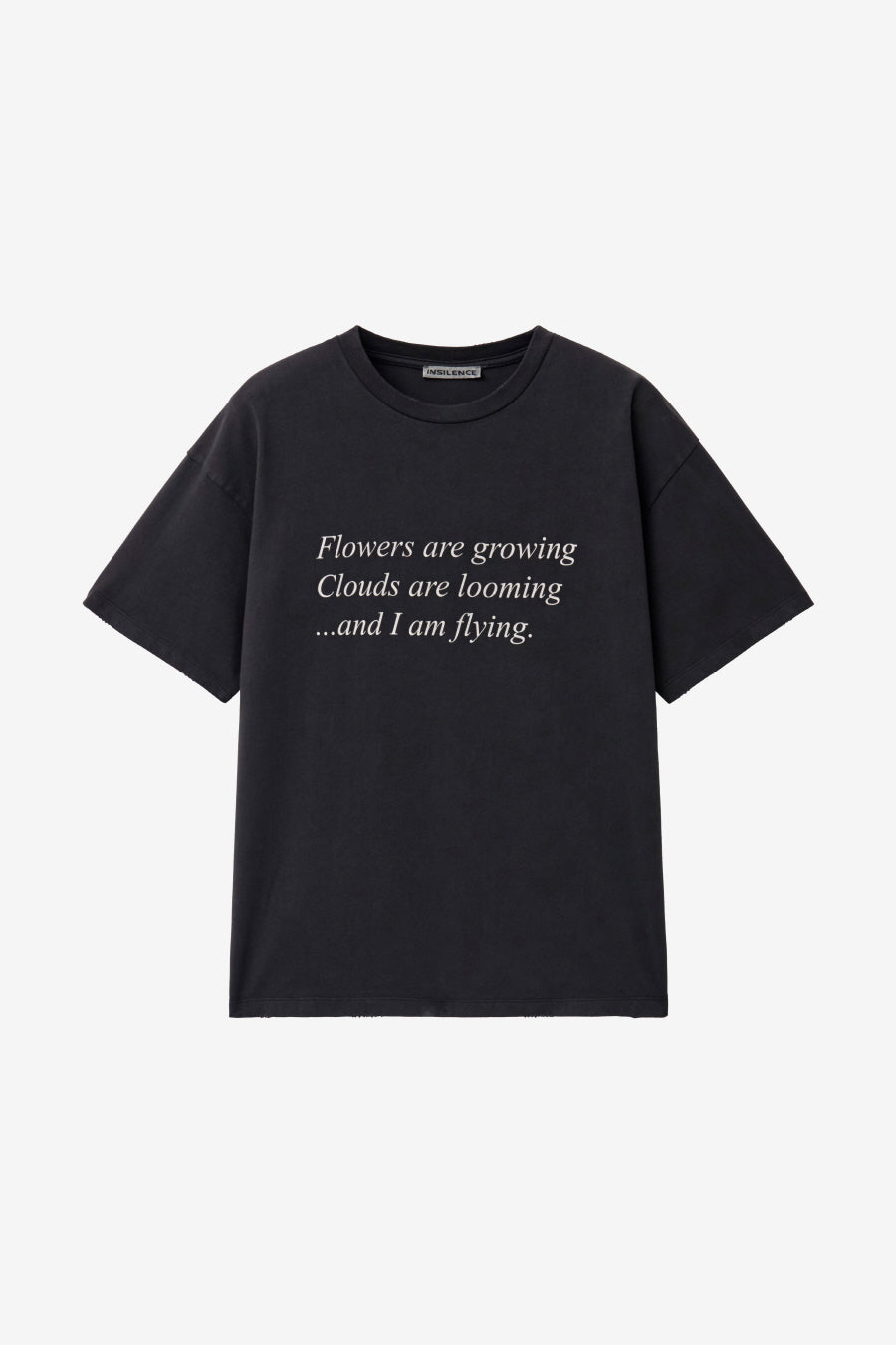 Insilence - Lettering Graphic T-shirt (Vintage Black) product image 7 | TRAB K-Fashion Australia
