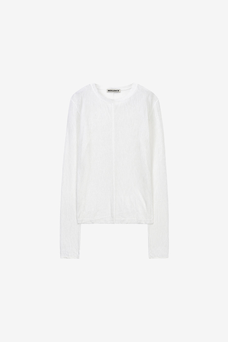 Insilence - Sheer Pleated Top (White) product image 7 | TRAB K-Fashion Australia