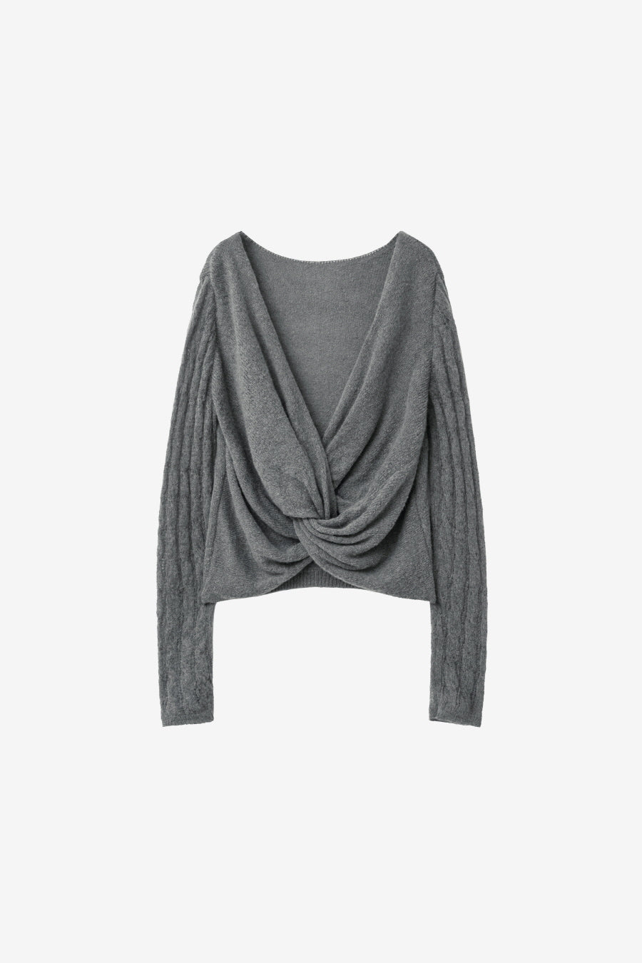 Insilence - Twist Two-Way Pullover (Grey) product image 7 | TRAB K-Fashion Australia