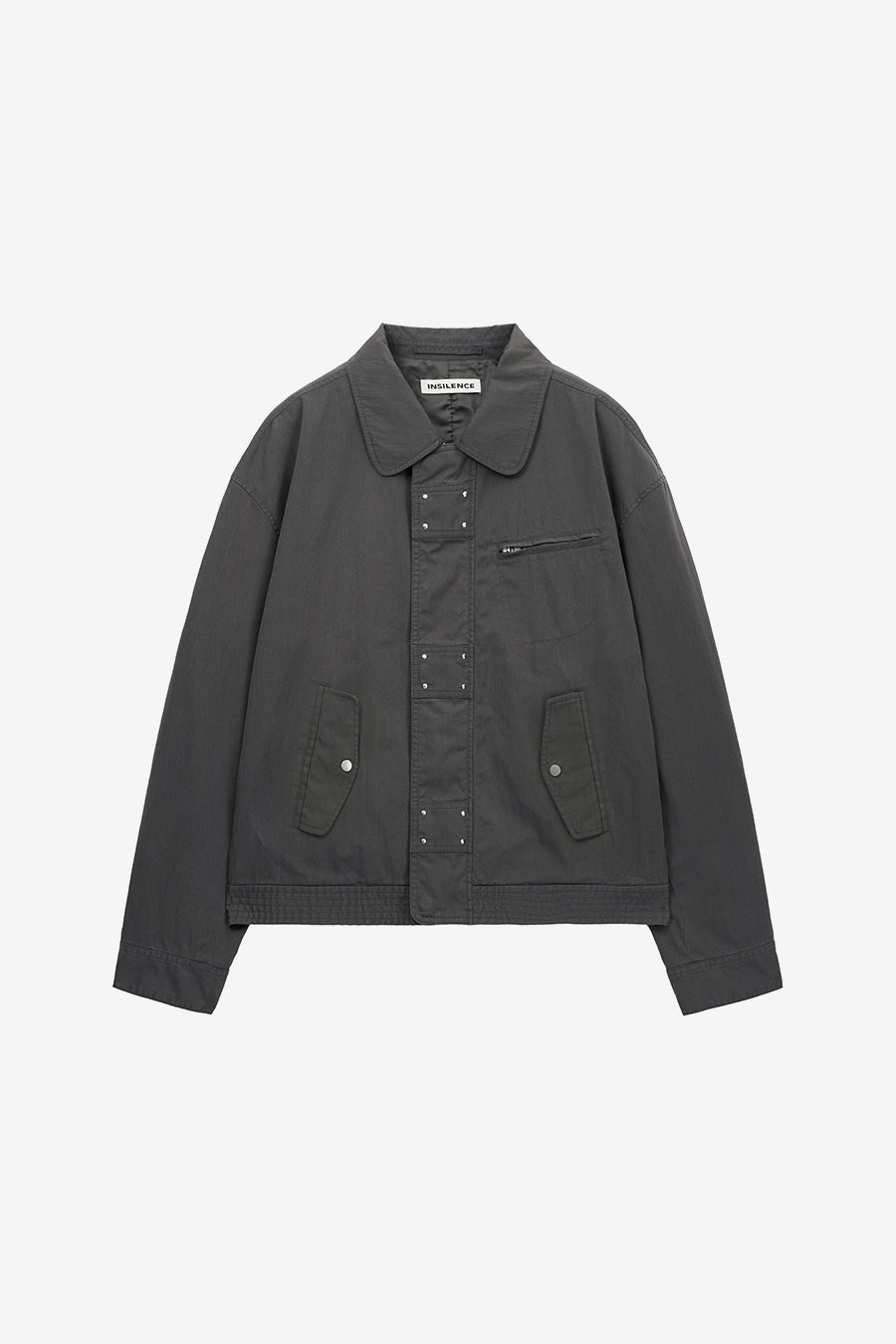Insilence - Washed Cotton Studded Jumper (Charcoal) product image 7 | TRAB K-Fashion Australia