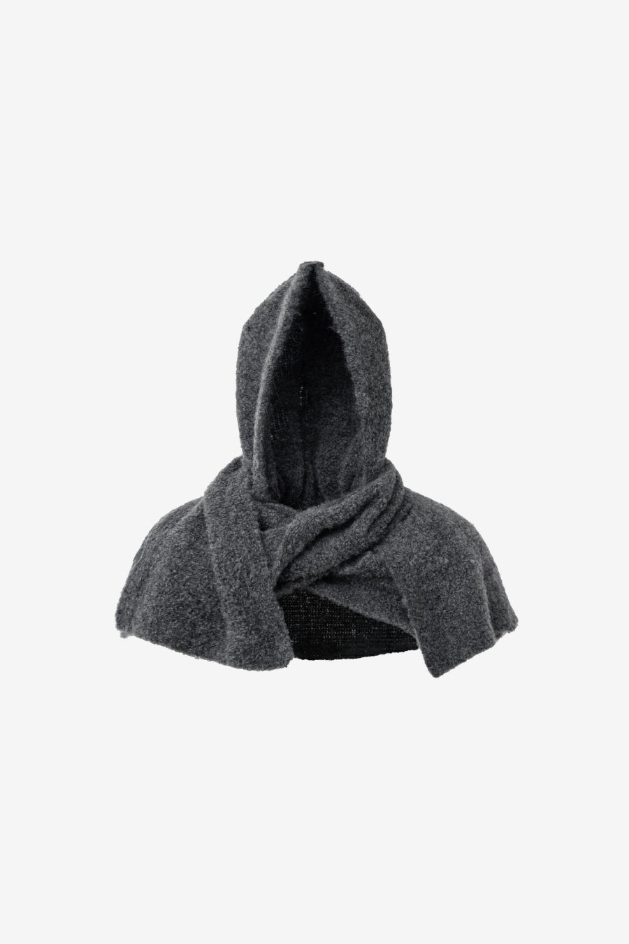 Insilence - Alpaca Hooded Muffler (Charcoal) product image 6 | TRAB K-Fashion Australia