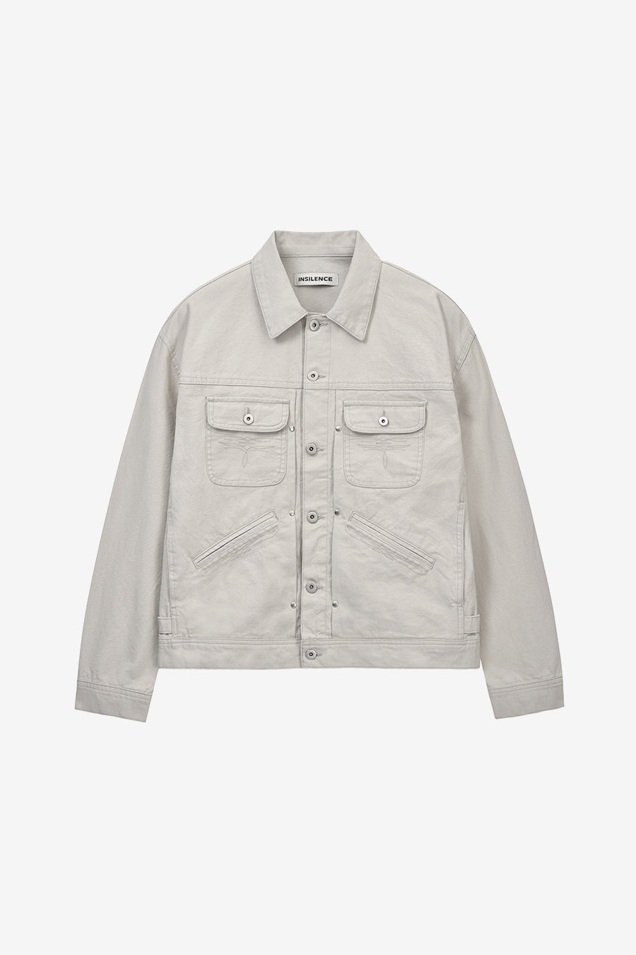 Insilence - Dust Trail Western Denim Jacket (Oatmeal) product image 7 | TRAB K-Fashion Australia