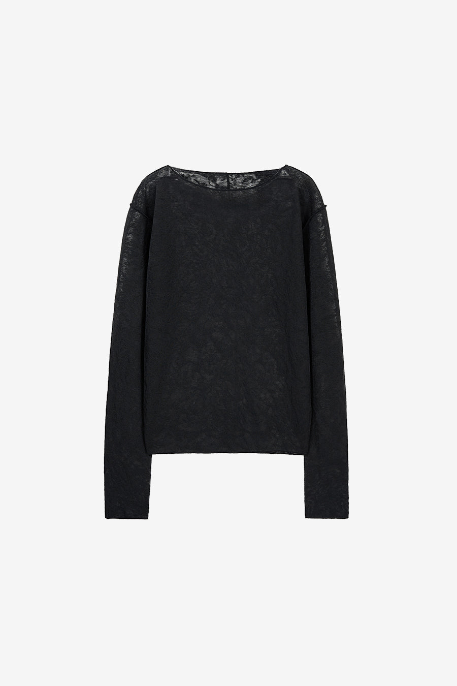 Insilence - Pattern Sheer Long Sleeve (Black) product image 7 | TRAB K-Fashion Australia