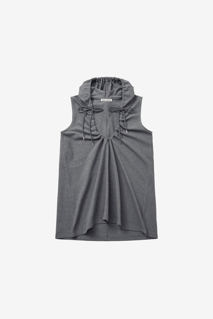 Insilence - String Hooded Top (Melange Grey) product image 7 | TRAB K-Fashion Australia