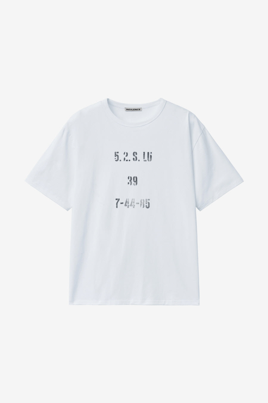 Insilence - Stencil Graphic T-shirt (White) product image 7 | TRAB K-Fashion Australia