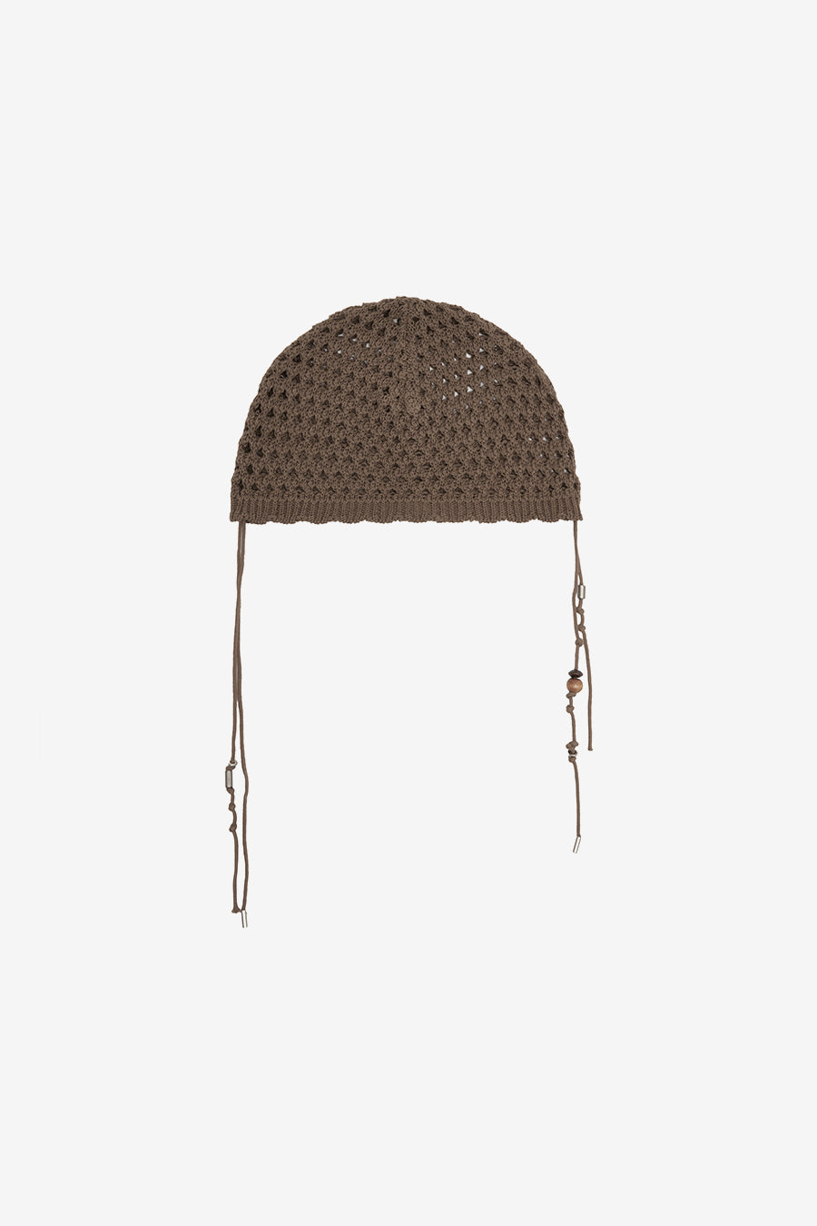 Insilence - Crochet Knit Beanie (Brown) product image 5 | TRAB K-Fashion Australia