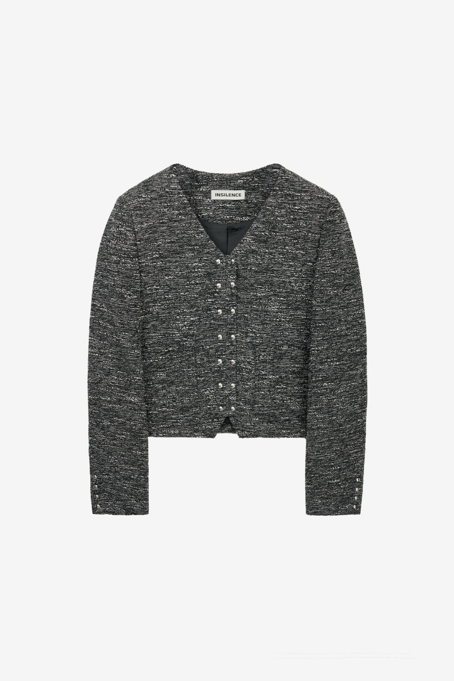 Insilence - Snap Detail Tweed Jacket (Multi) product image 7 | TRAB K-Fashion Australia