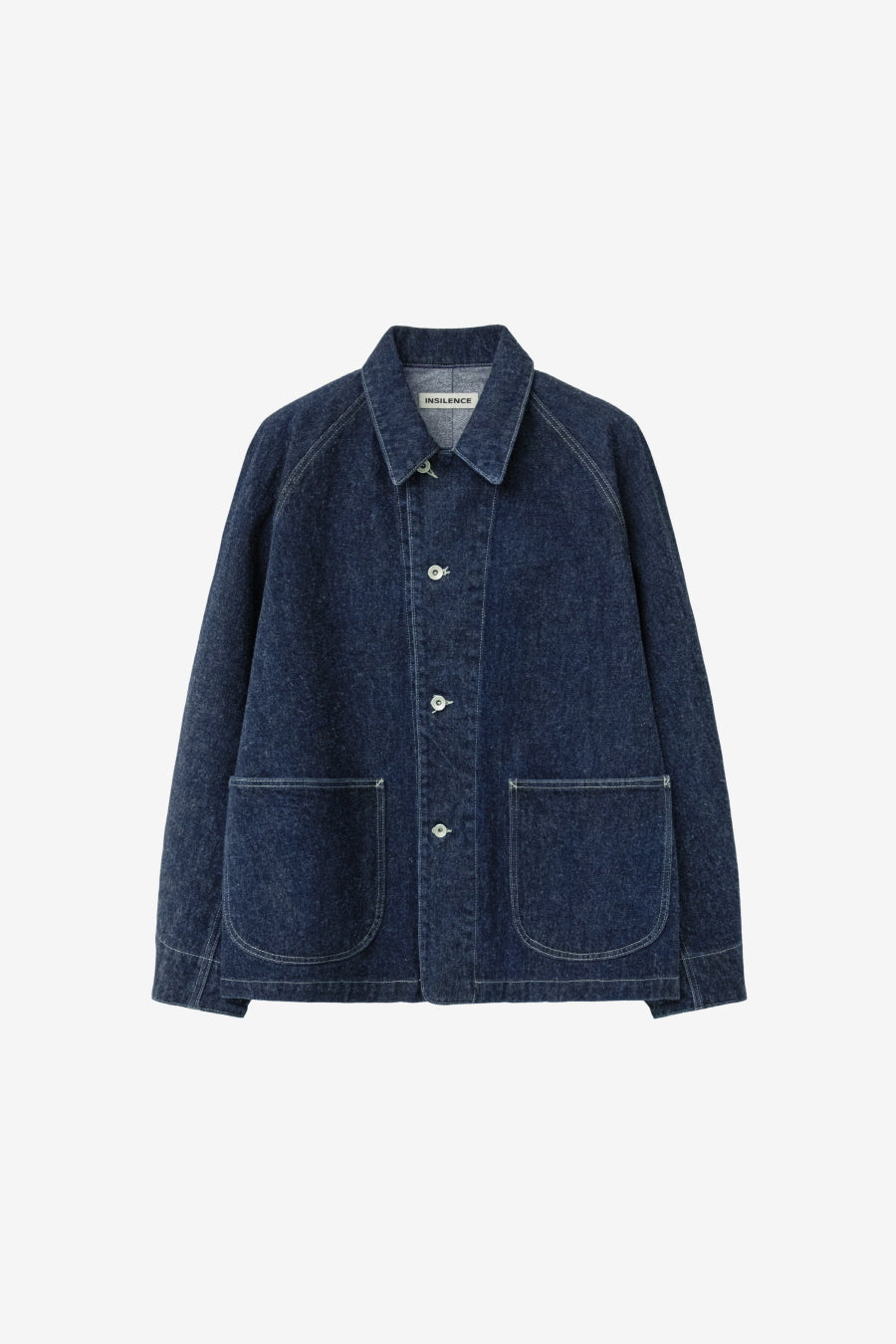 Insilence - Peach Denim Chore Jacket (Indigo) product image 7 | TRAB K-Fashion Australia