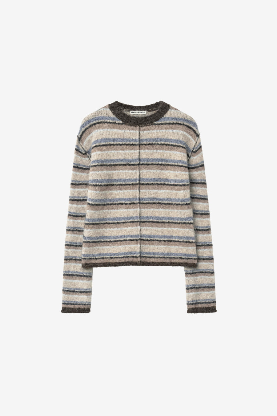 Insilence - Hairy Stripe Pullover (Beige Multi) product image 7 | TRAB K-Fashion Australia