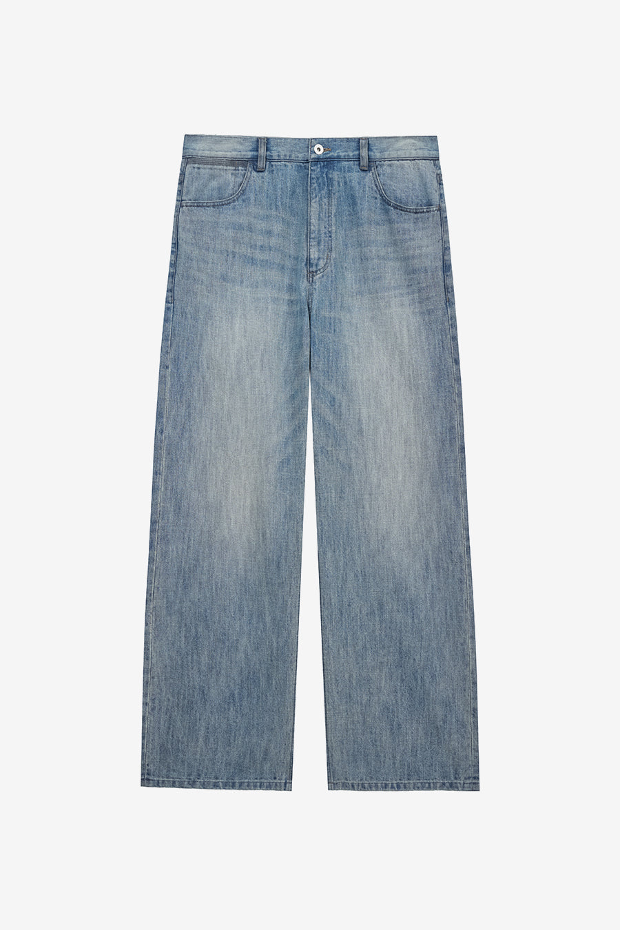 Insilence - Honeycomb Denim Pants (Light Blue) product image 7 | TRAB K-Fashion Australia