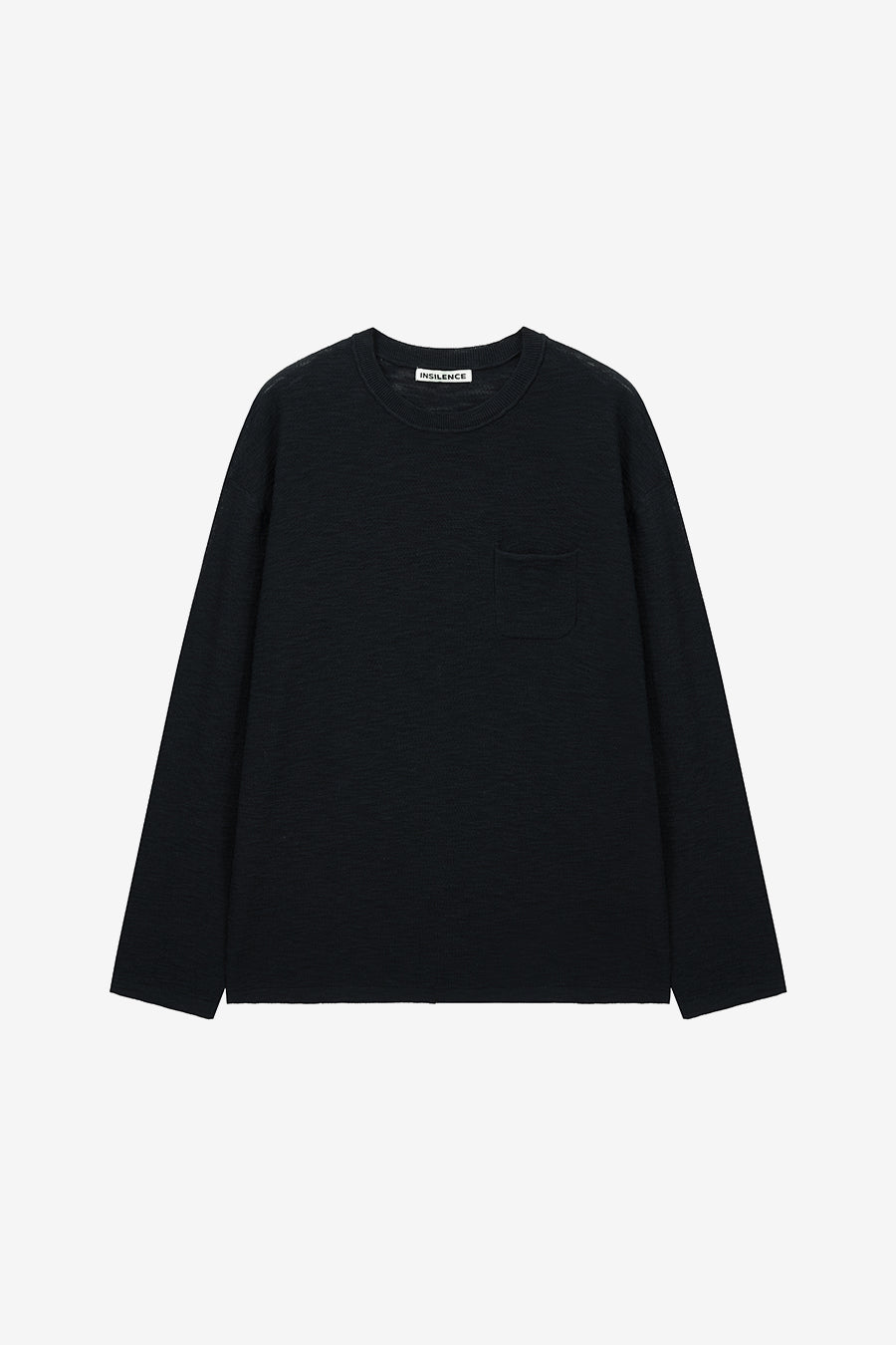 Insilence - Lightweight Cut Off Cotton Knit (Black) product image 7 | TRAB K-Fashion Australia