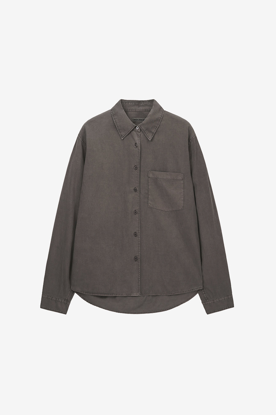 Insilence - Tencel Dyed Shirt (Ash Brown) product image 7 | TRAB K-Fashion Australia