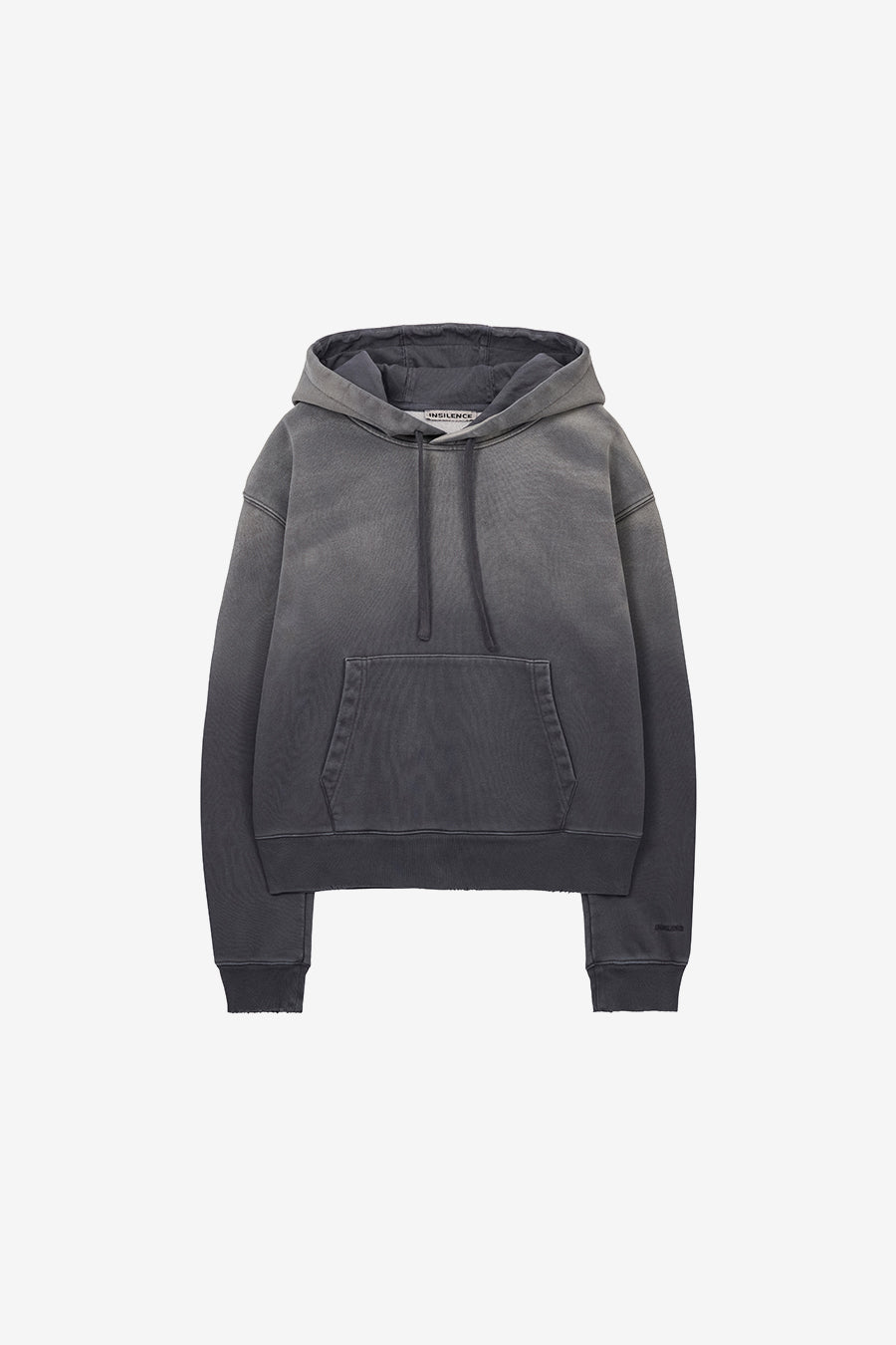 Insilence - Washed Color Soft Hoodie (Charcoal) product image 7 | TRAB K-Fashion Australia