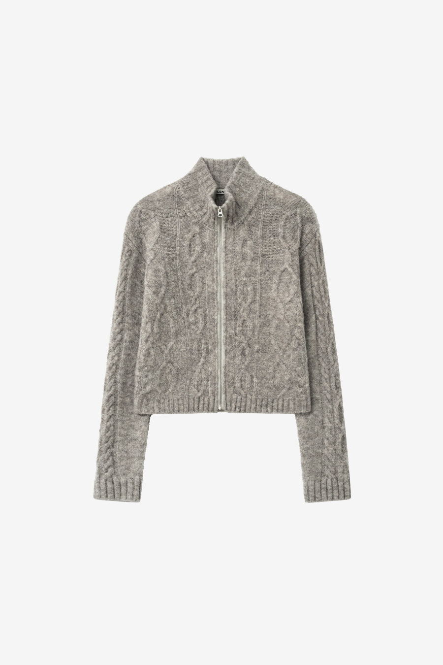 Insilence - Twist Half Zip-up Knit (Melange Brown) product image 7 | TRAB K-Fashion Australia
