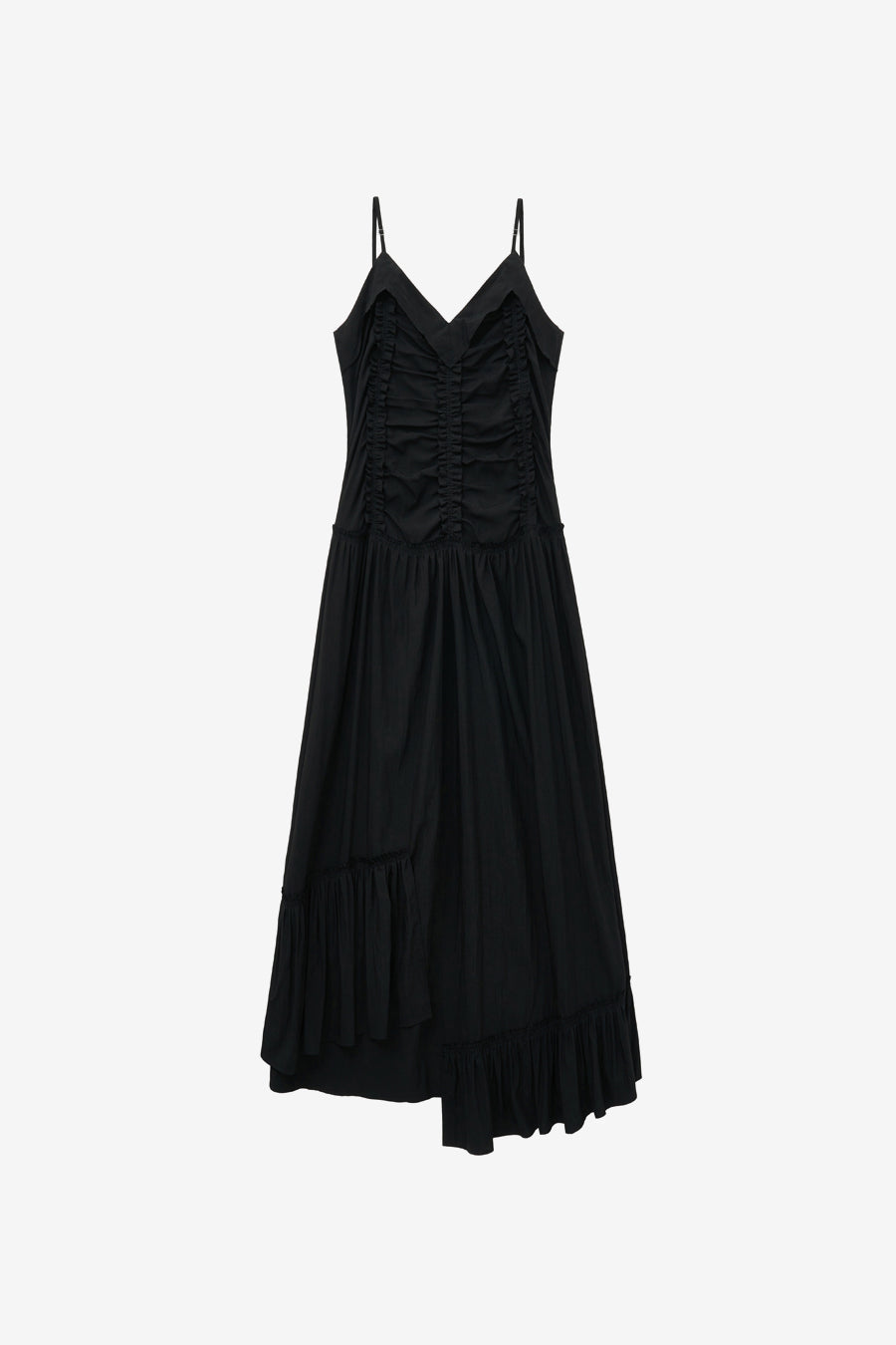 Insilence - Vintage Frill Maxi Dress (Black) product image 7 | TRAB K-Fashion Australia
