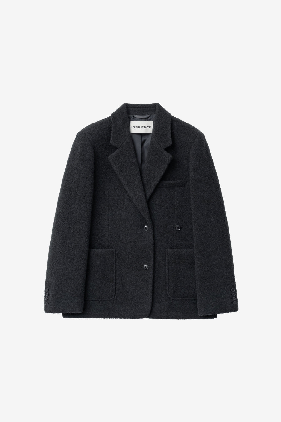 Insilence - Boucle Two-Way Jacket (Charcoal) product image 7 | TRAB K-Fashion Australia