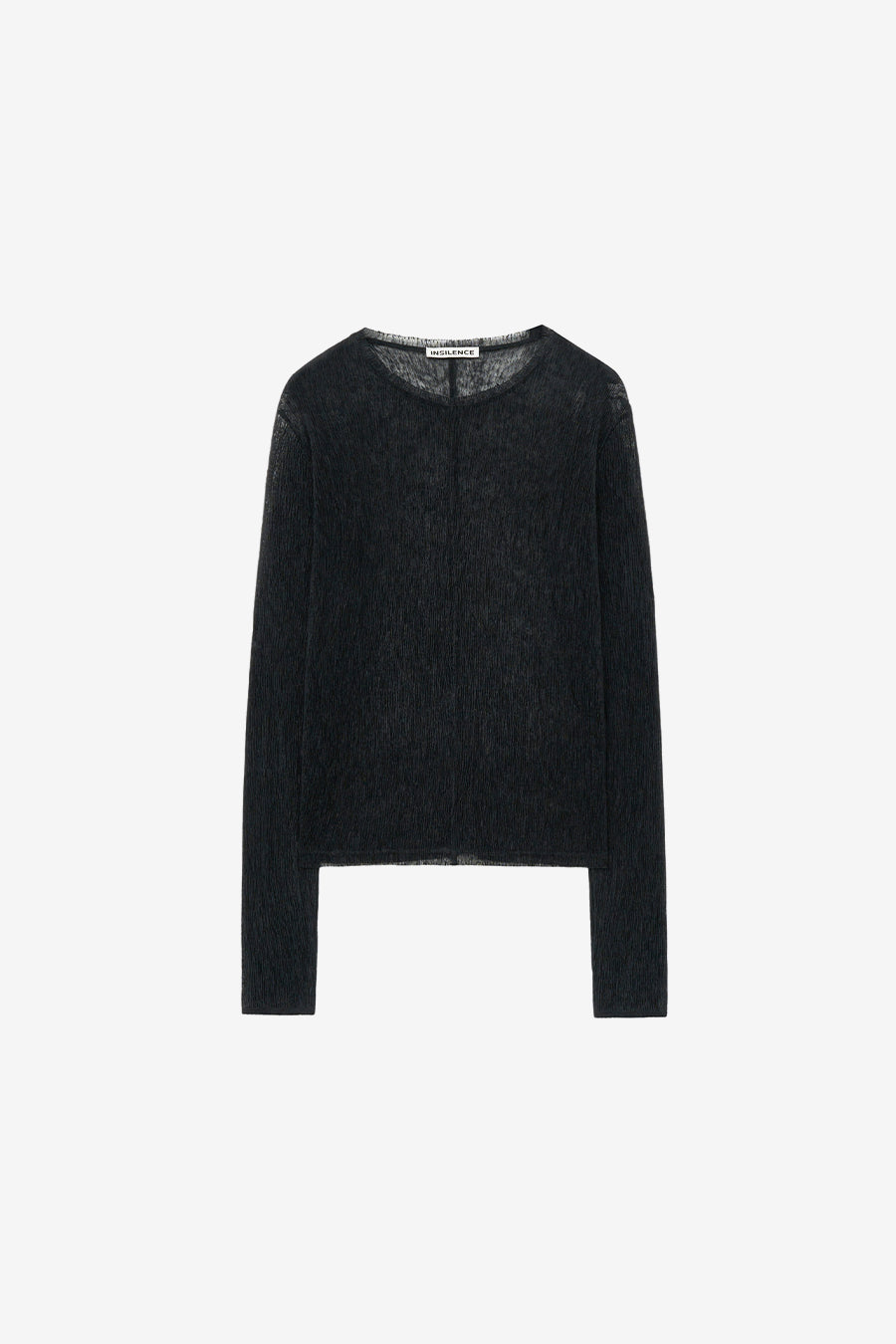 Insilence - Sheer Pleats Top (Black) product image 7 | TRAB K-Fashion Australia