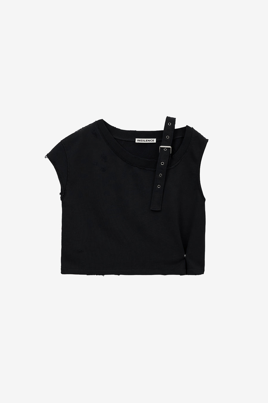 Insilence - Unbalanced Layered Top (Black) product image 7 | TRAB K-Fashion Australia
